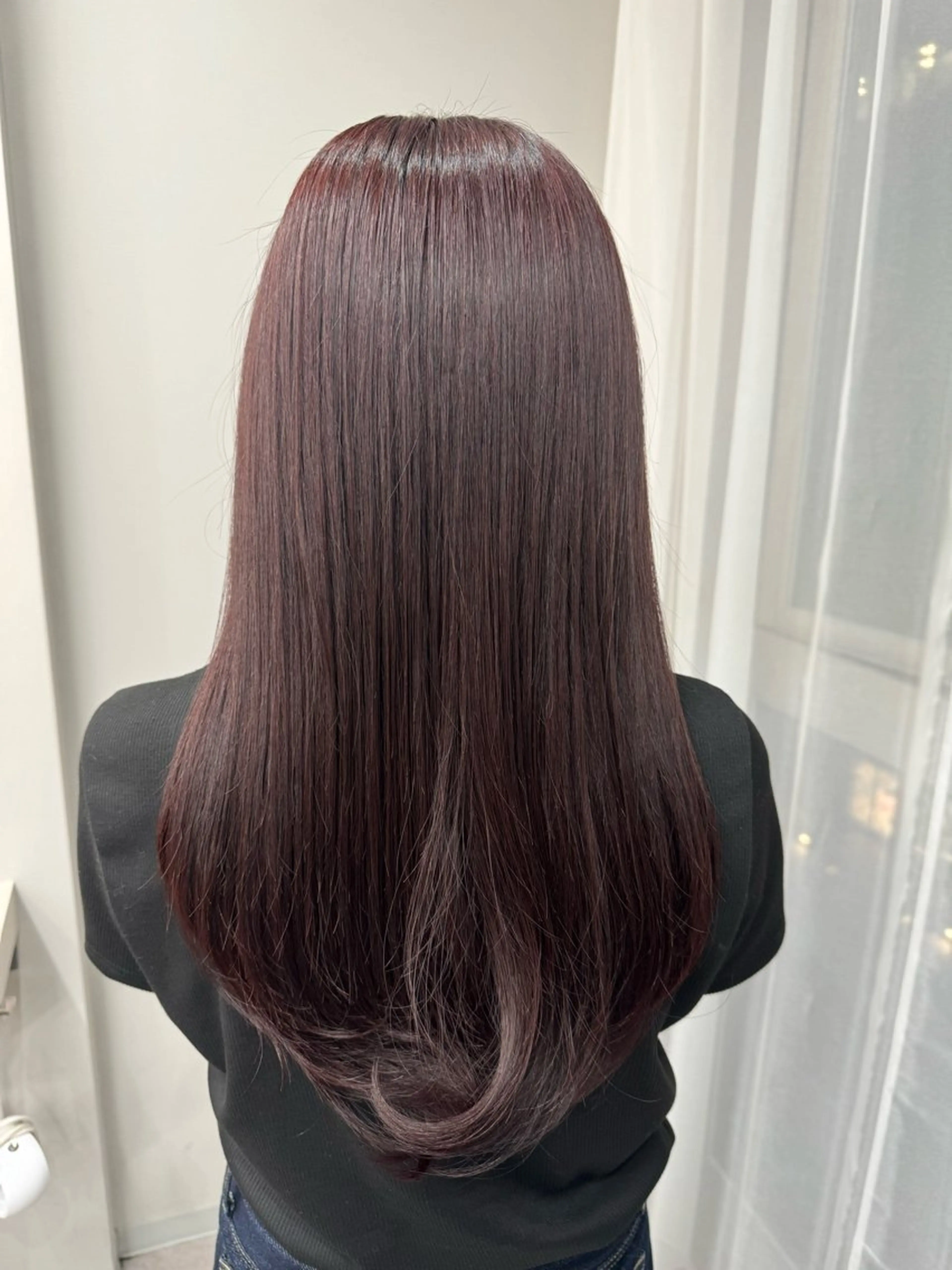 カラー ボルドーカラー レッドカラー Ayuki /福岡美容室のヘアスタイル