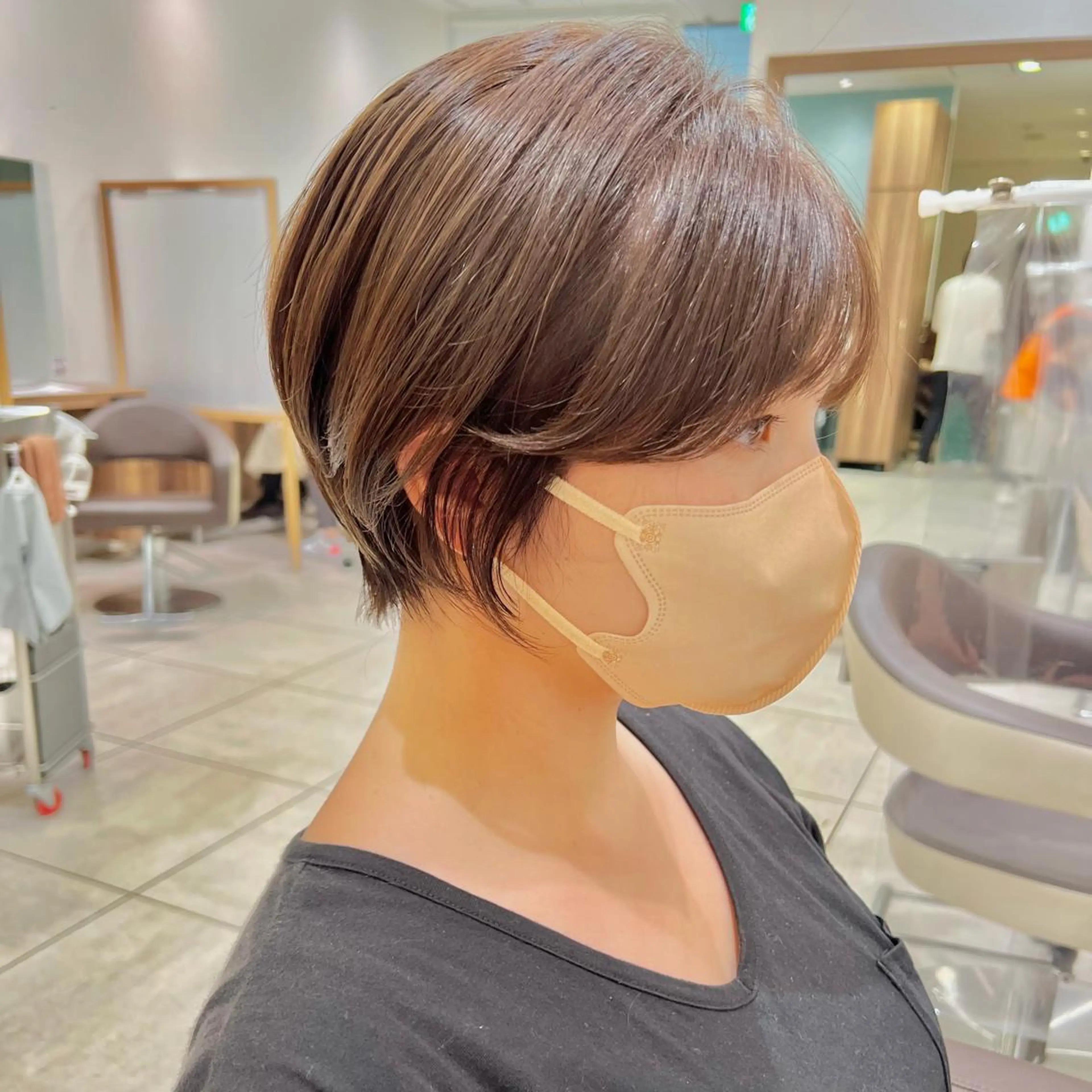 ショート カット ヘアカラー トリートメント 大人ショート/ 高下将一のヘアスタイル