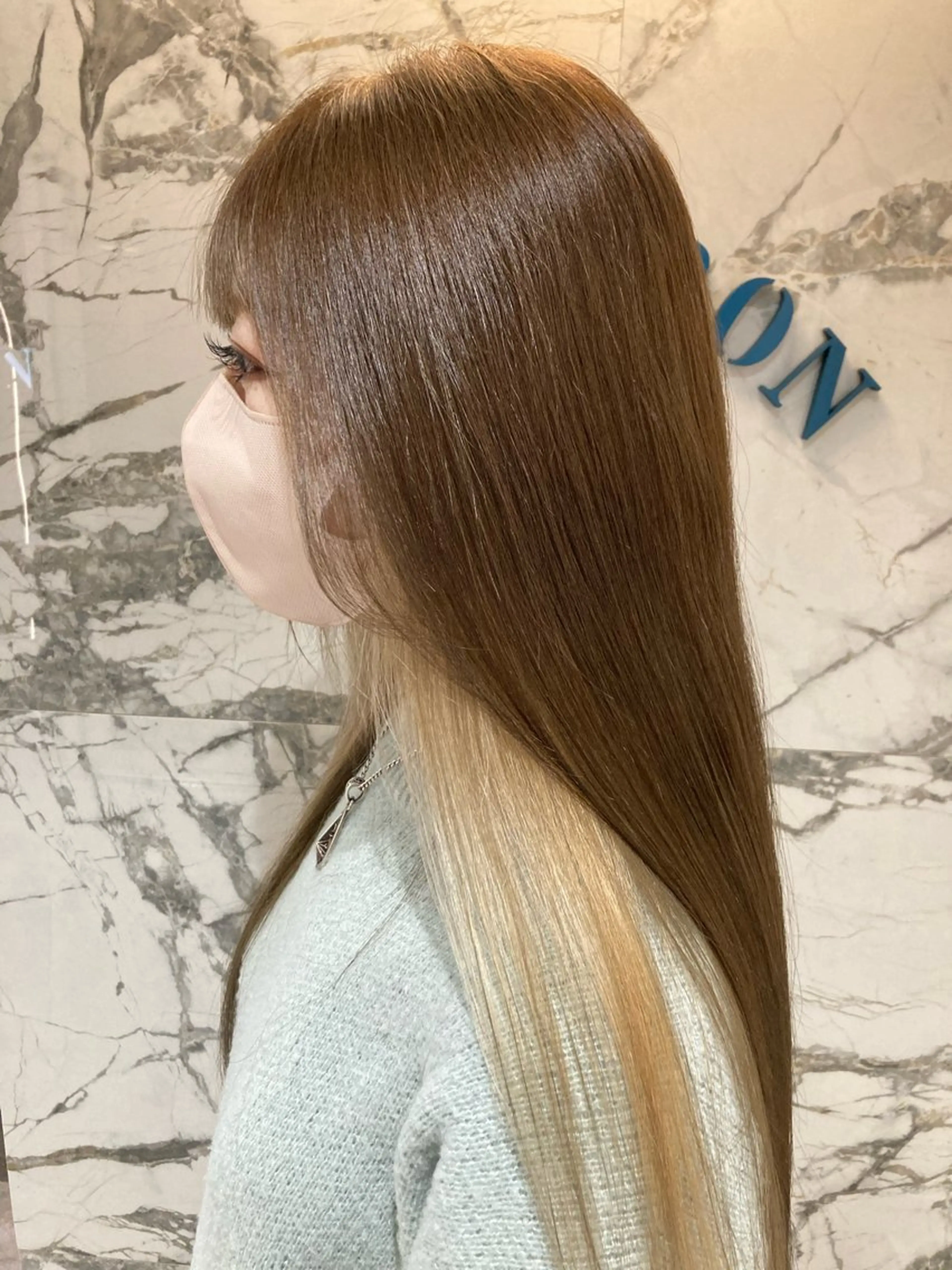 カラー macaronいわきラトブ店所属・吉田 真美のヘアスタイル