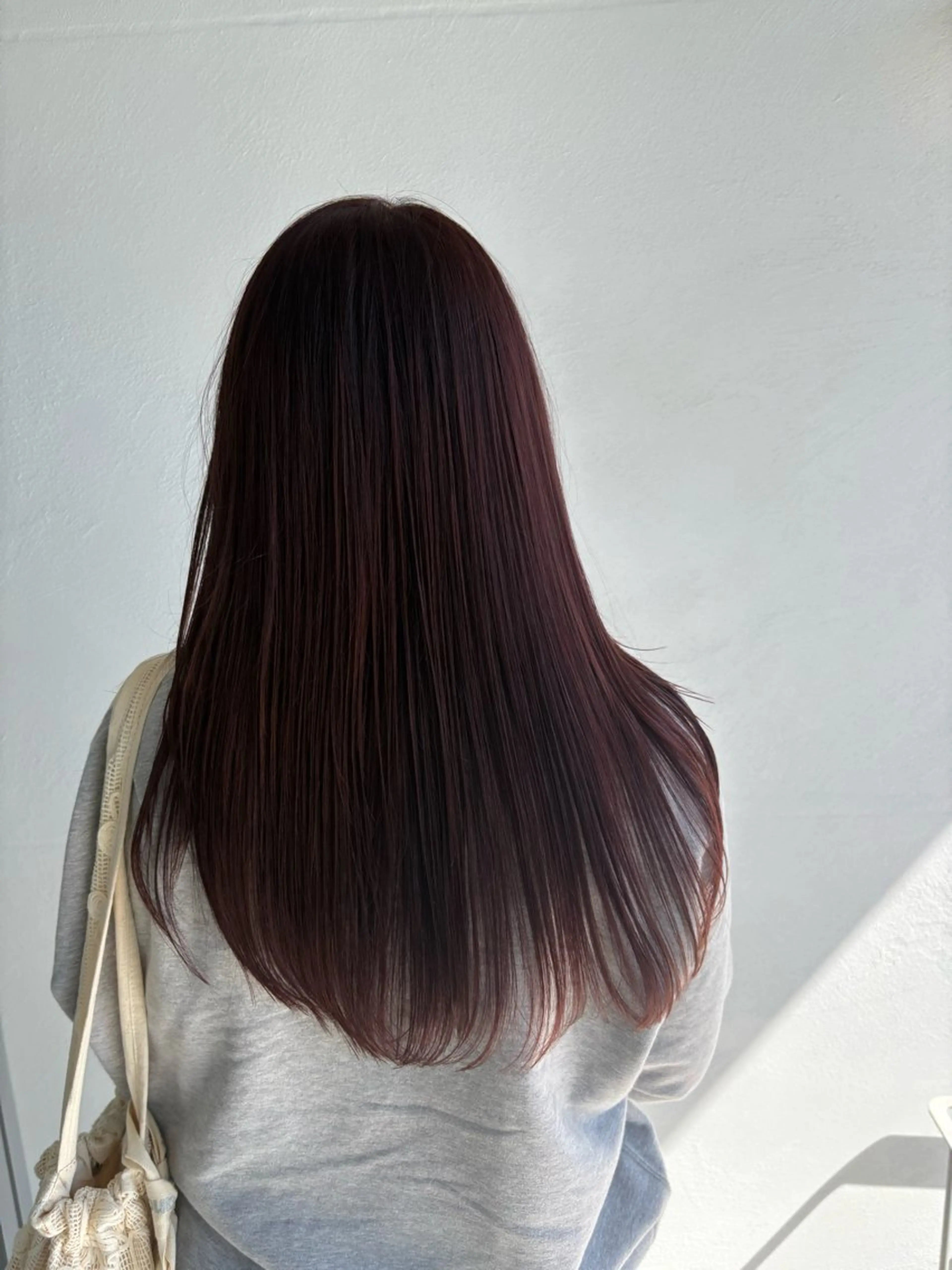 ロング ヘアカラー ハイトーン/艶髪/ 暗髪/韓国/sanaのヘアスタイル