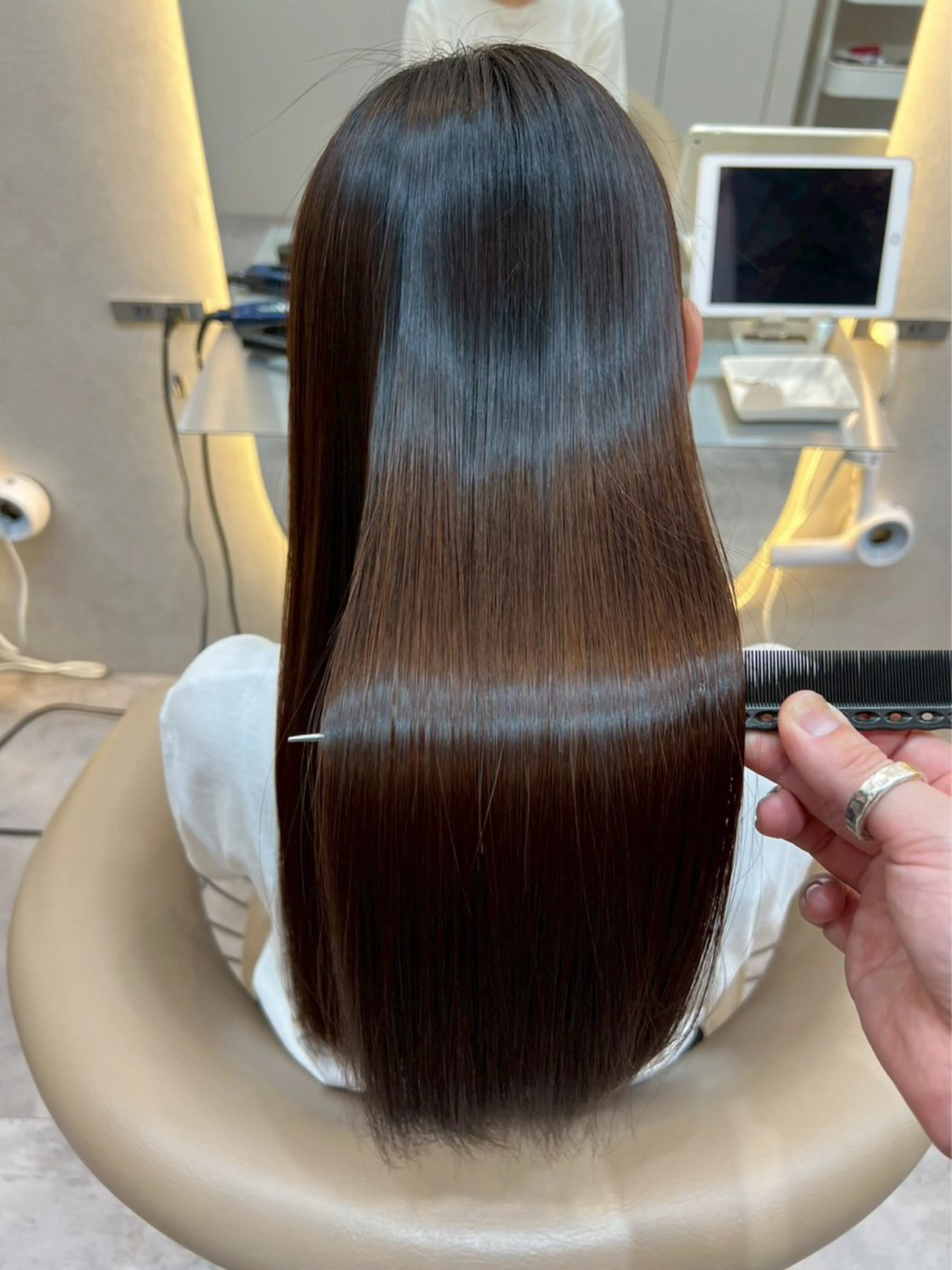 ロング カラー カット 縮毛矯正 トリートメント Hello by Sea所属・髪質改善/縮毛矯正 /レイヤー/宮崎直弥のヘアスタイル