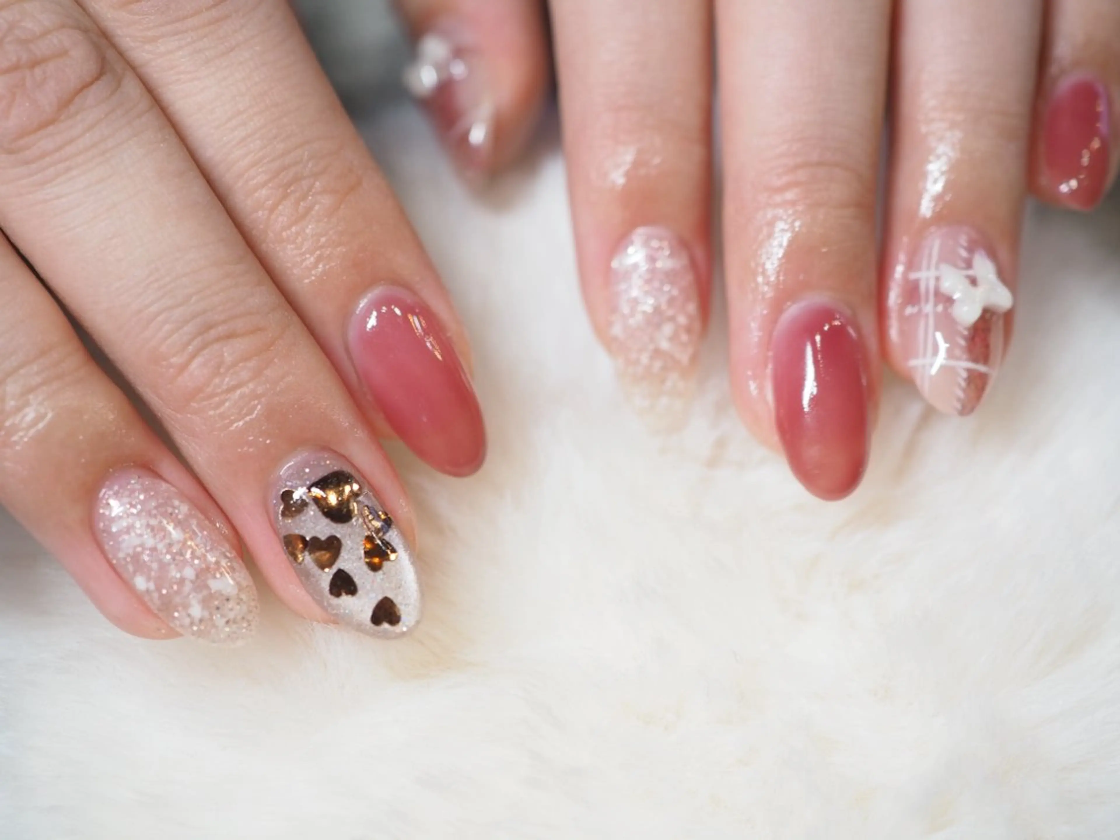 ネイル アートネイル チークネイル フラッシュネイル フットネイル フレンチネイル glaNje shioriのネイルデザイン