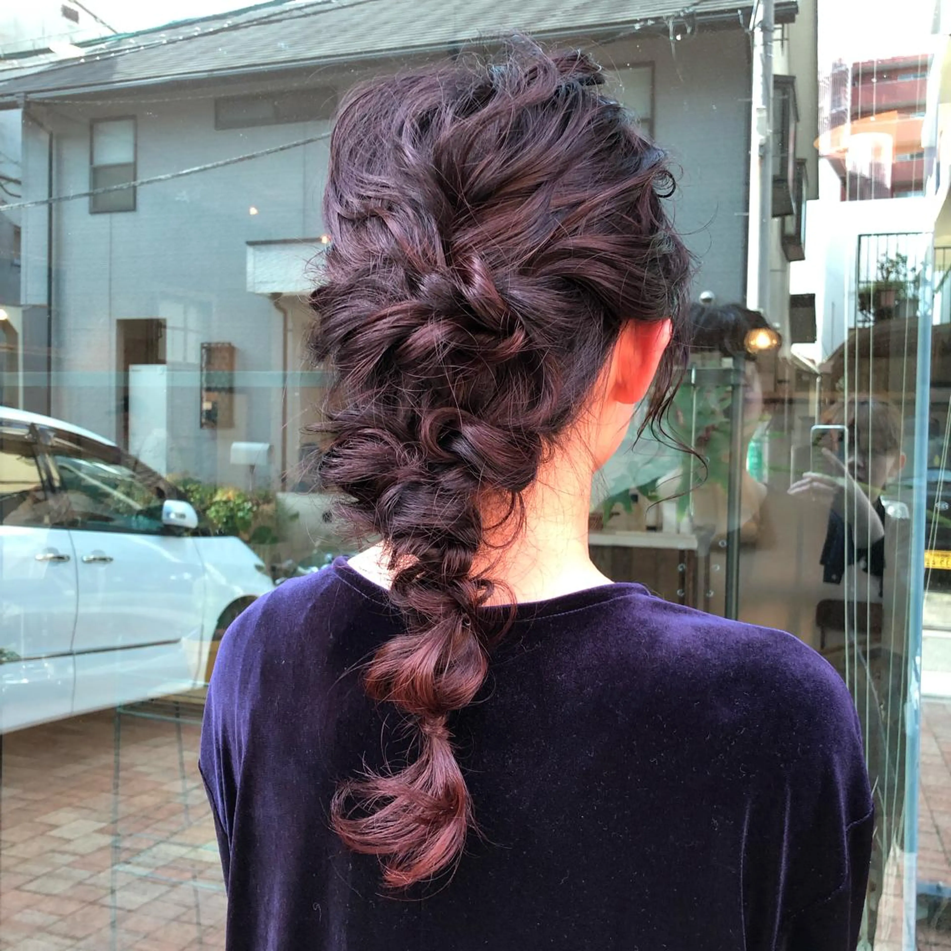 セミロング カラー パーマ ヘアアレンジ BRUNTJET所属・MAEDA MADOKAのヘアスタイル