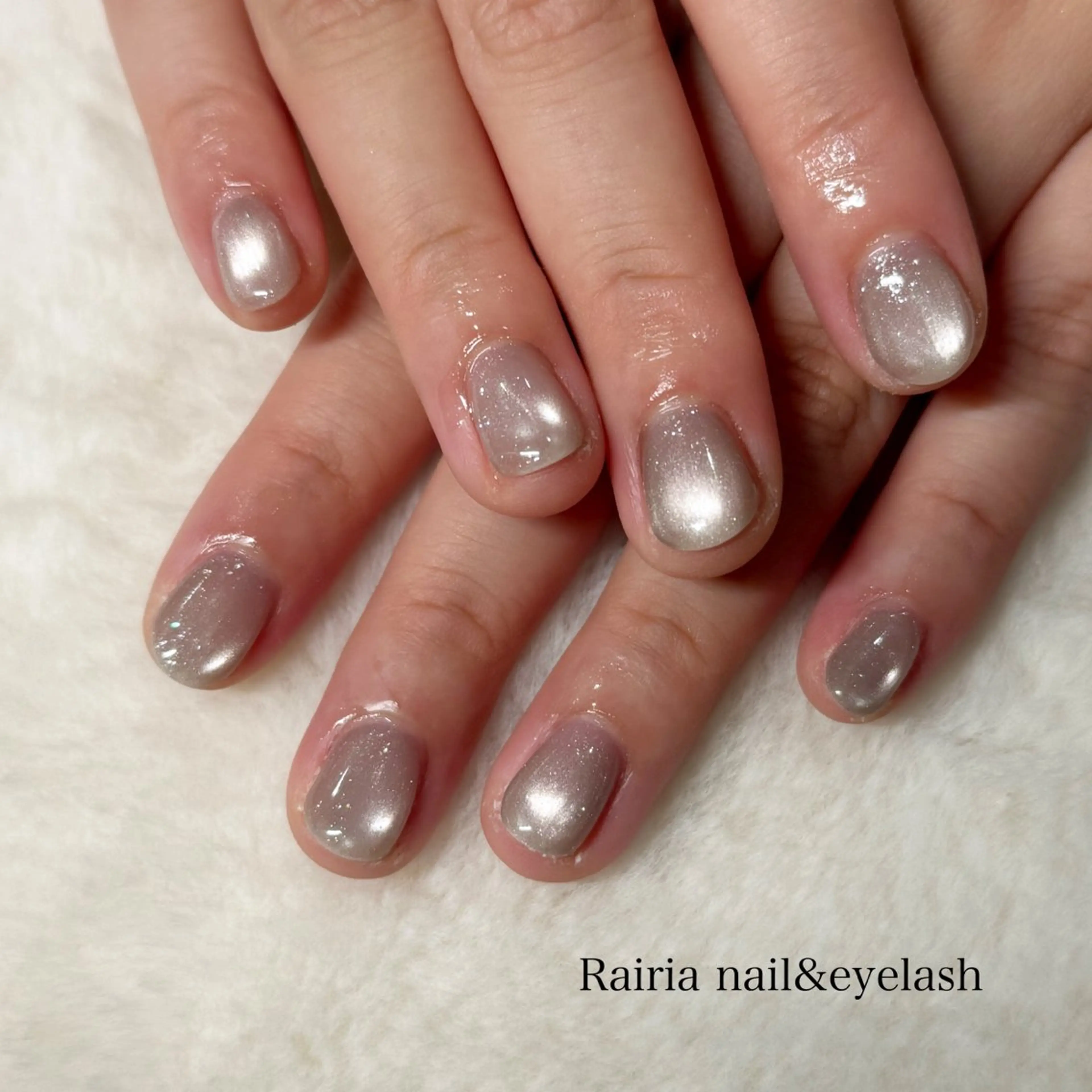 ネイル マグネットネイル マグネットワンカラー ワンカラーネイル ハンドネイル Rairia nail&eyelash小手指店所属・Rairia rinaのネイルデザイン