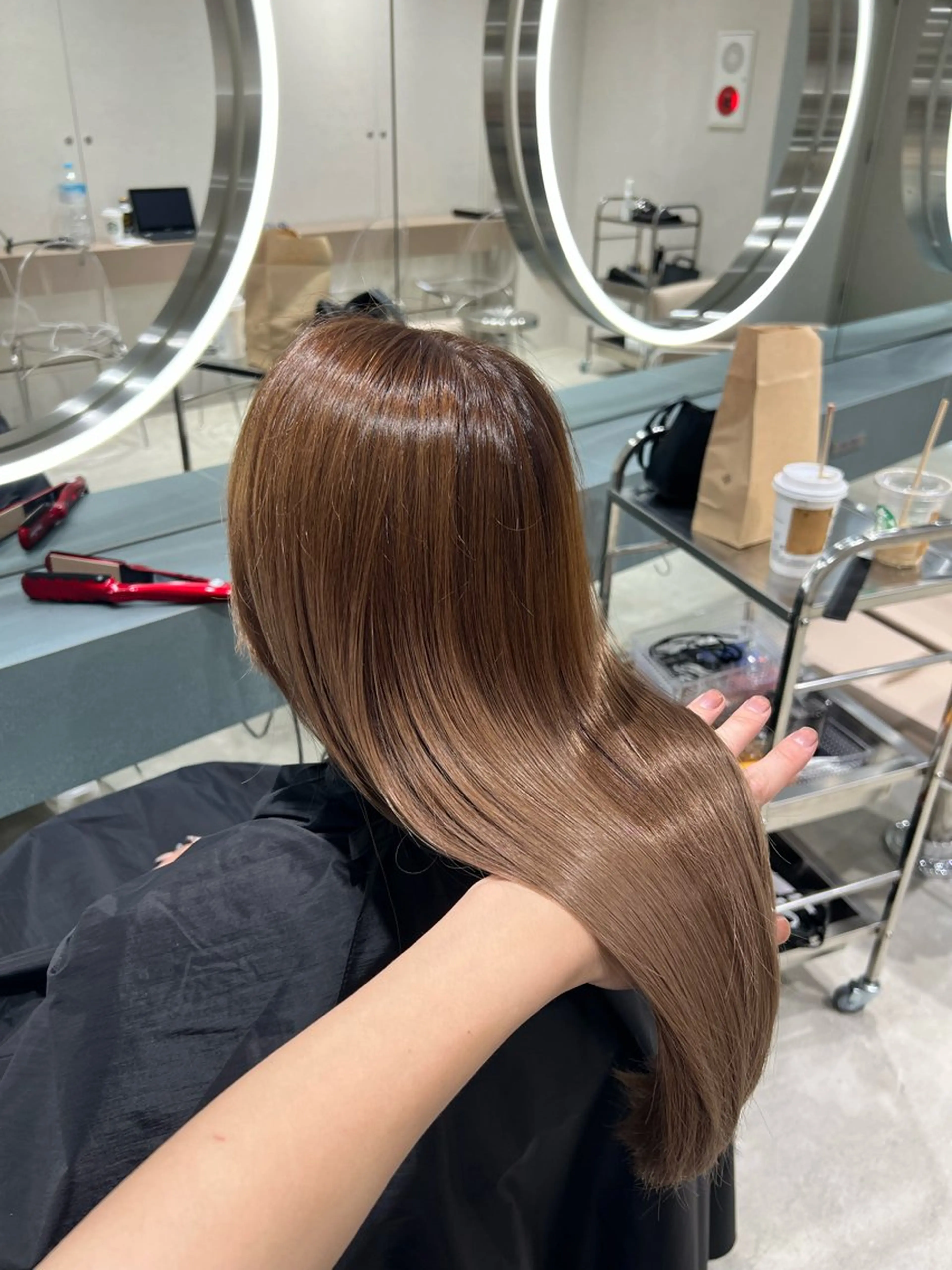 ミディアム カラー ✨髪質改善 縮毛矯正 艶髪 立川 コウキ✨のヘアスタイル