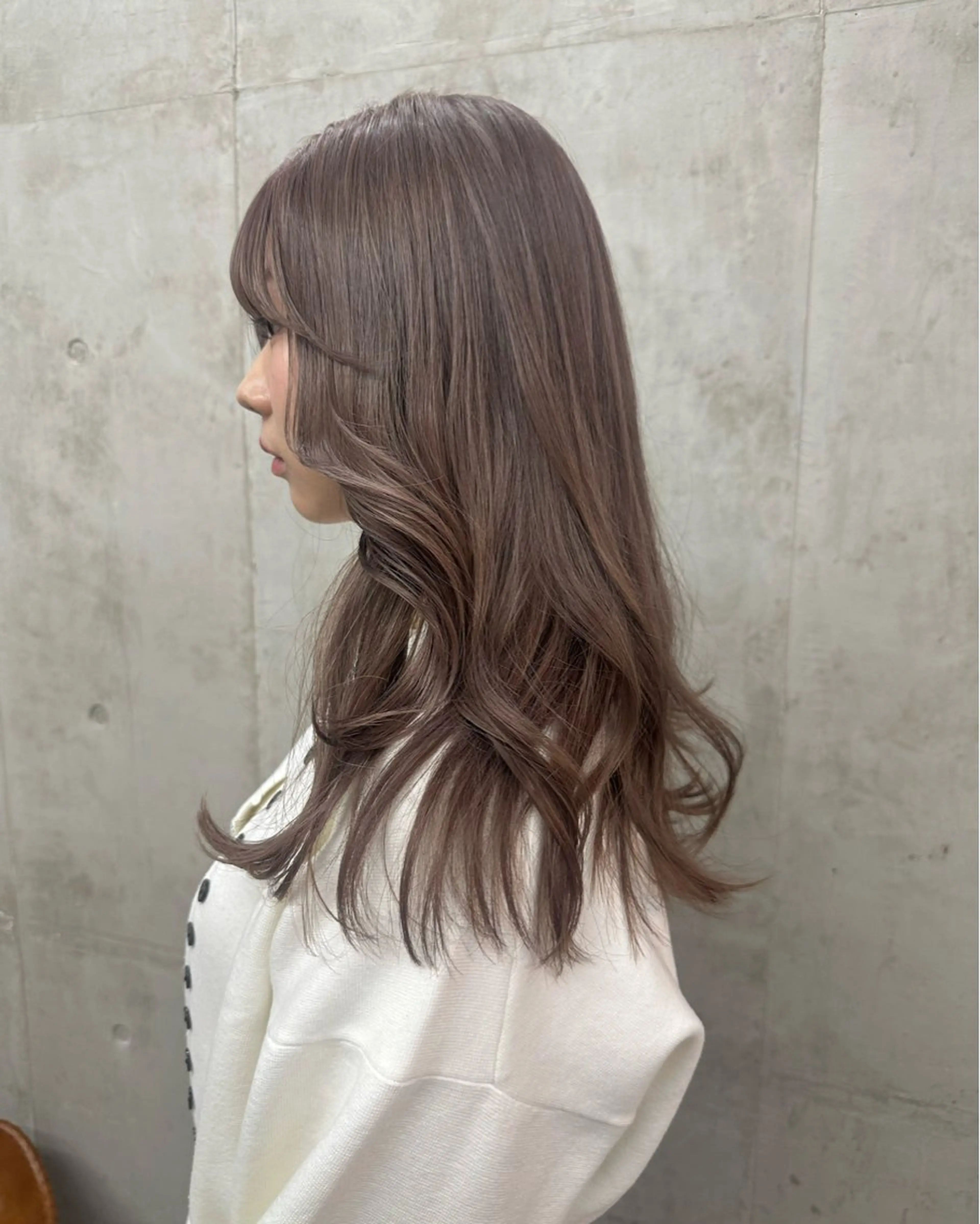 ロング カラー グレージュ ヘアカラー トリートメント レイヤーカット💫 ／HARUKA🎀のヘアスタイル