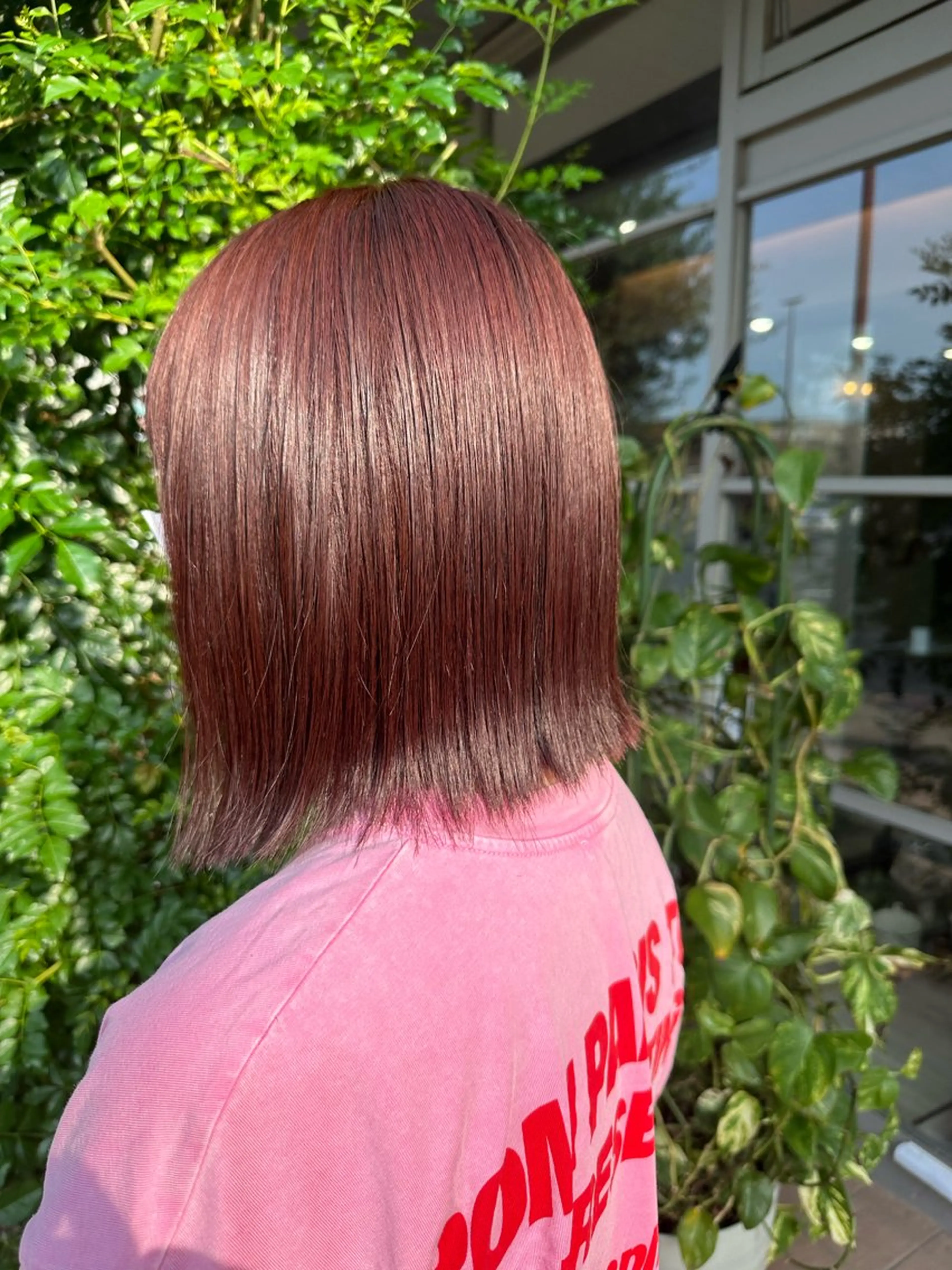 ミディアム カット ヘアカラー ツヤ髪質改善 💜れいな💜のヘアスタイル