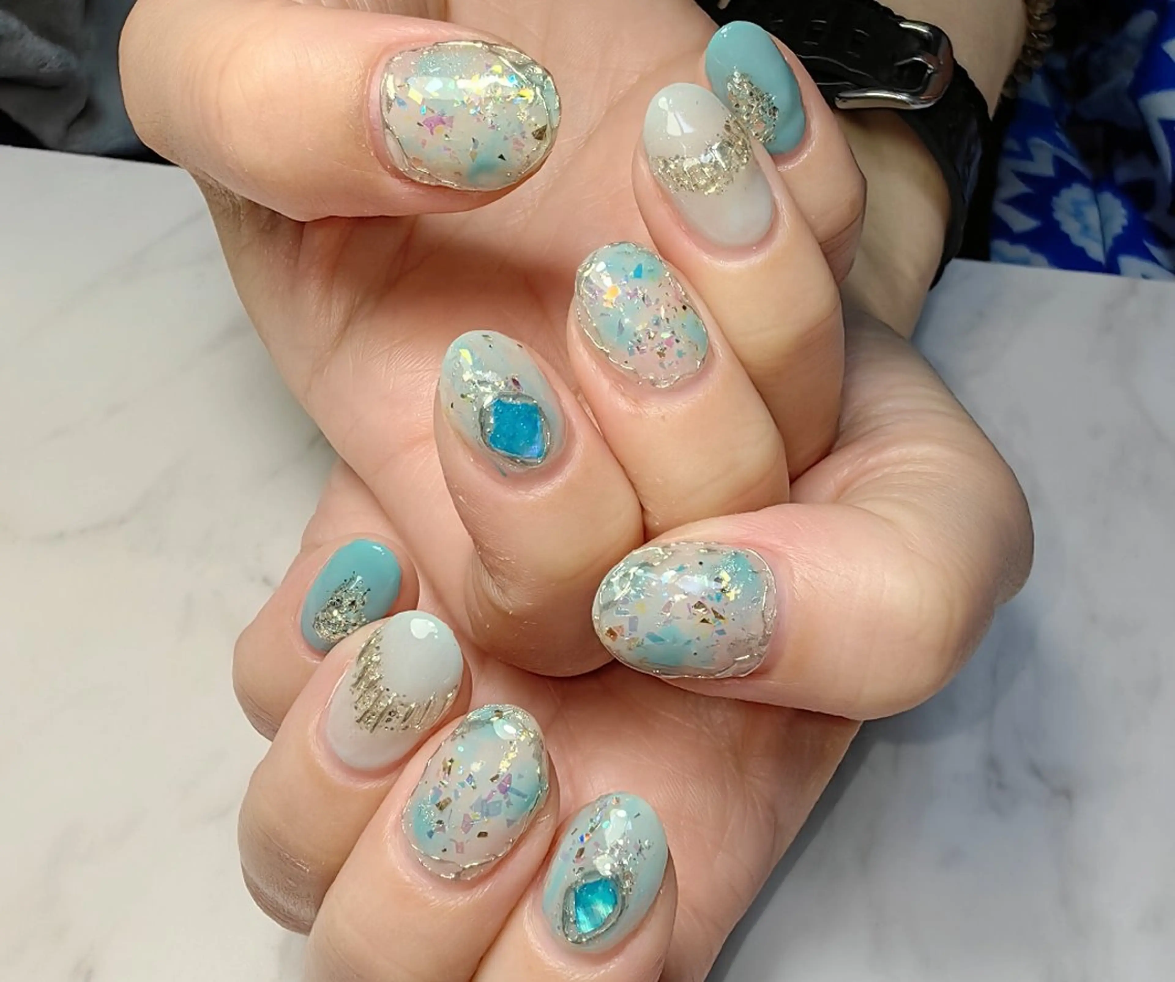 ネイル キラキラネイル ハンドネイル reve あやののネイルデザイン