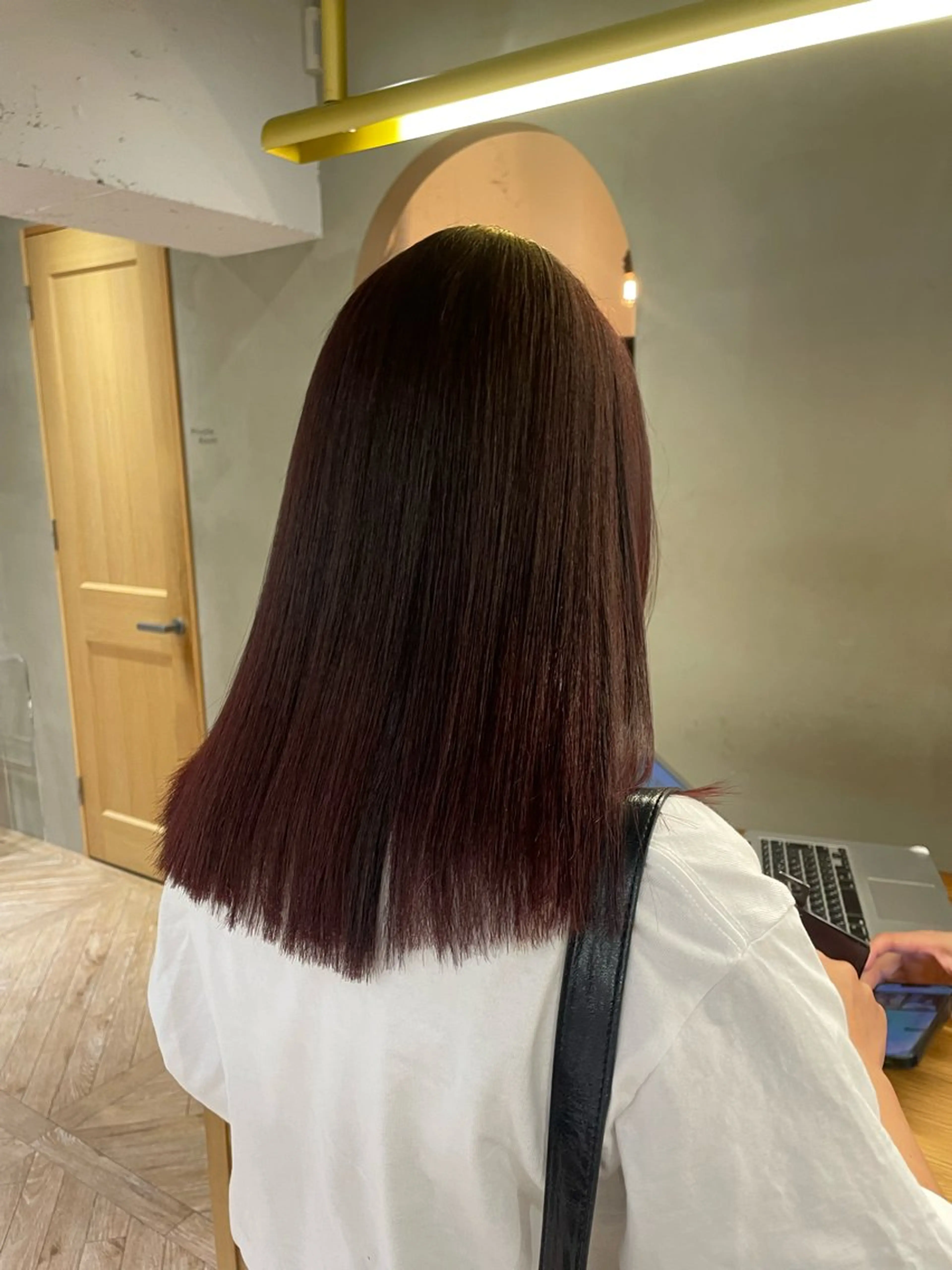 セミロング レイヤーカット 縮毛矯正 LOREN/ miuのヘアスタイル