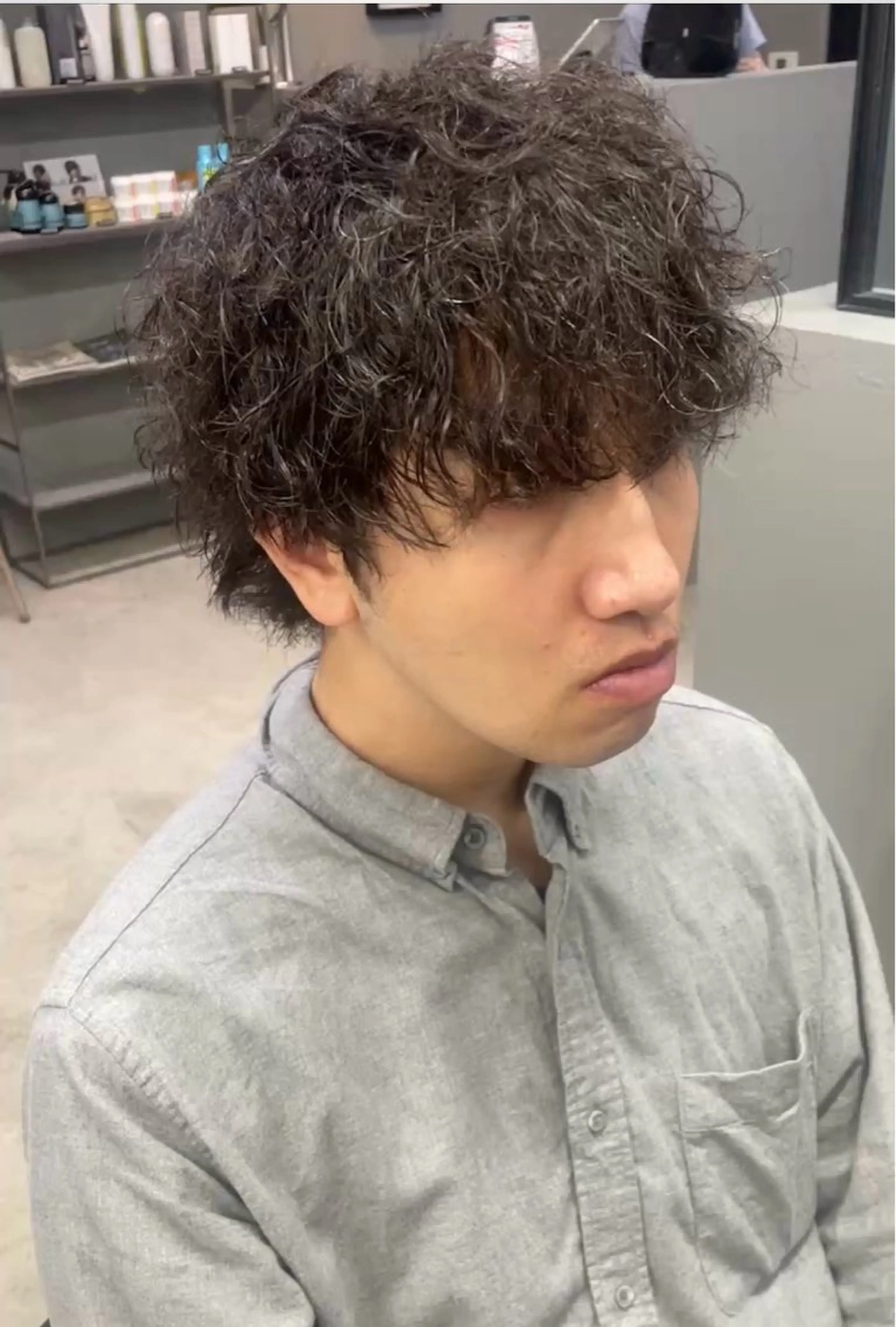 パーマ メンズ カット パーマ メンズ専門サロン wokeのヘアスタイル