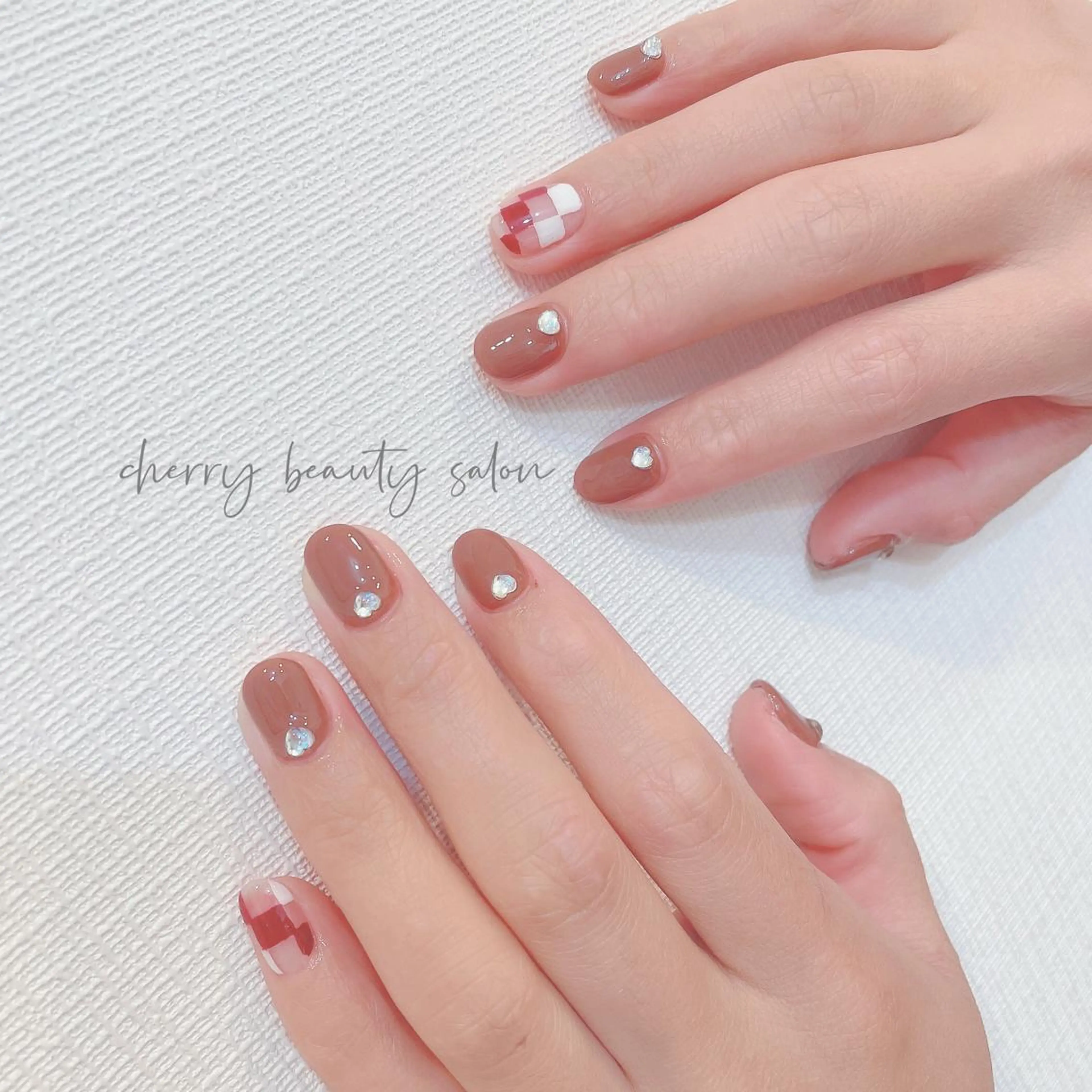 ショート ネイル SAKURA 🍒のネイルデザイン