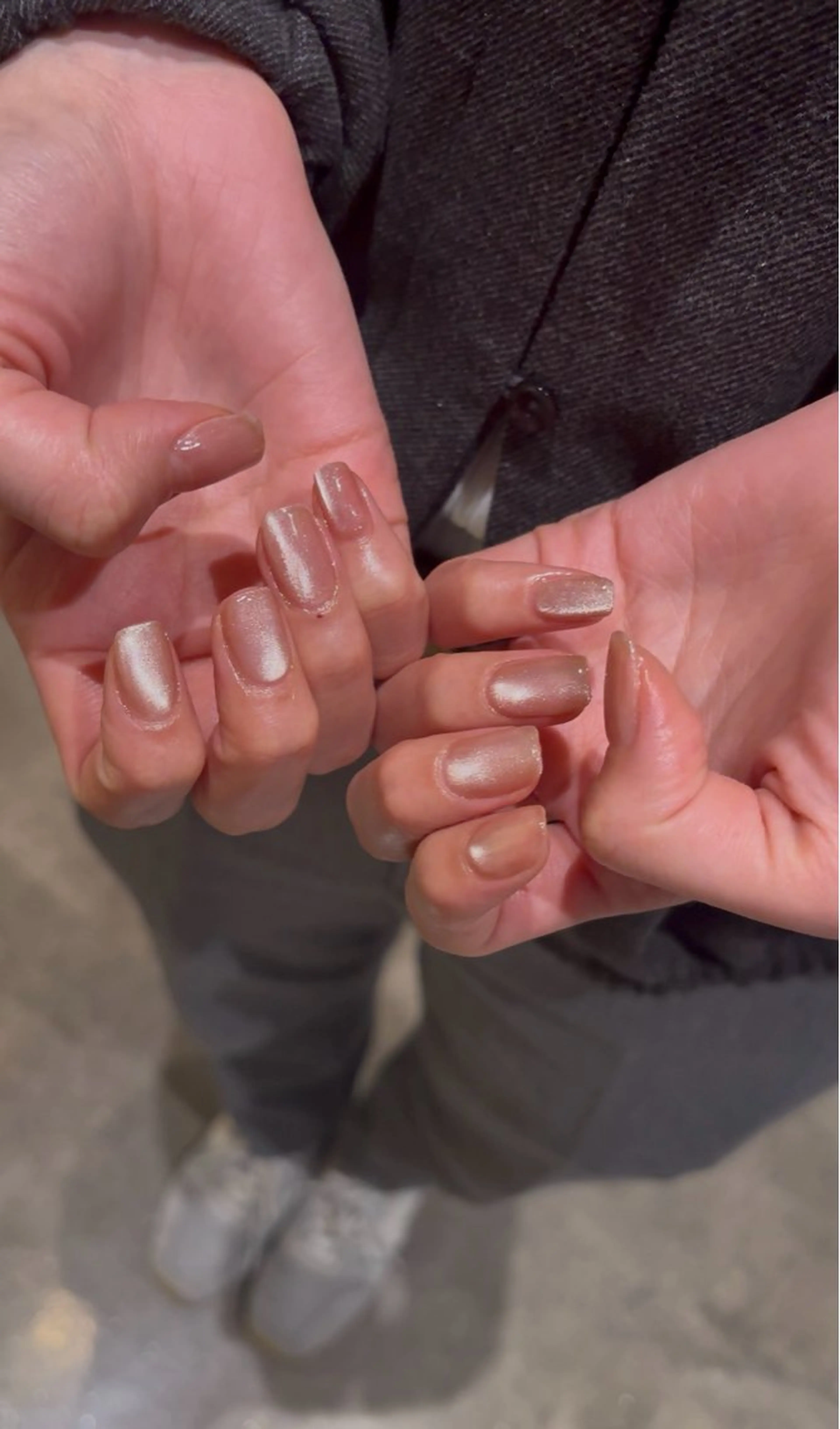 ネイル キラキラネイル マグネットネイル ワンカラーネイル モンタナ nailのネイルデザイン