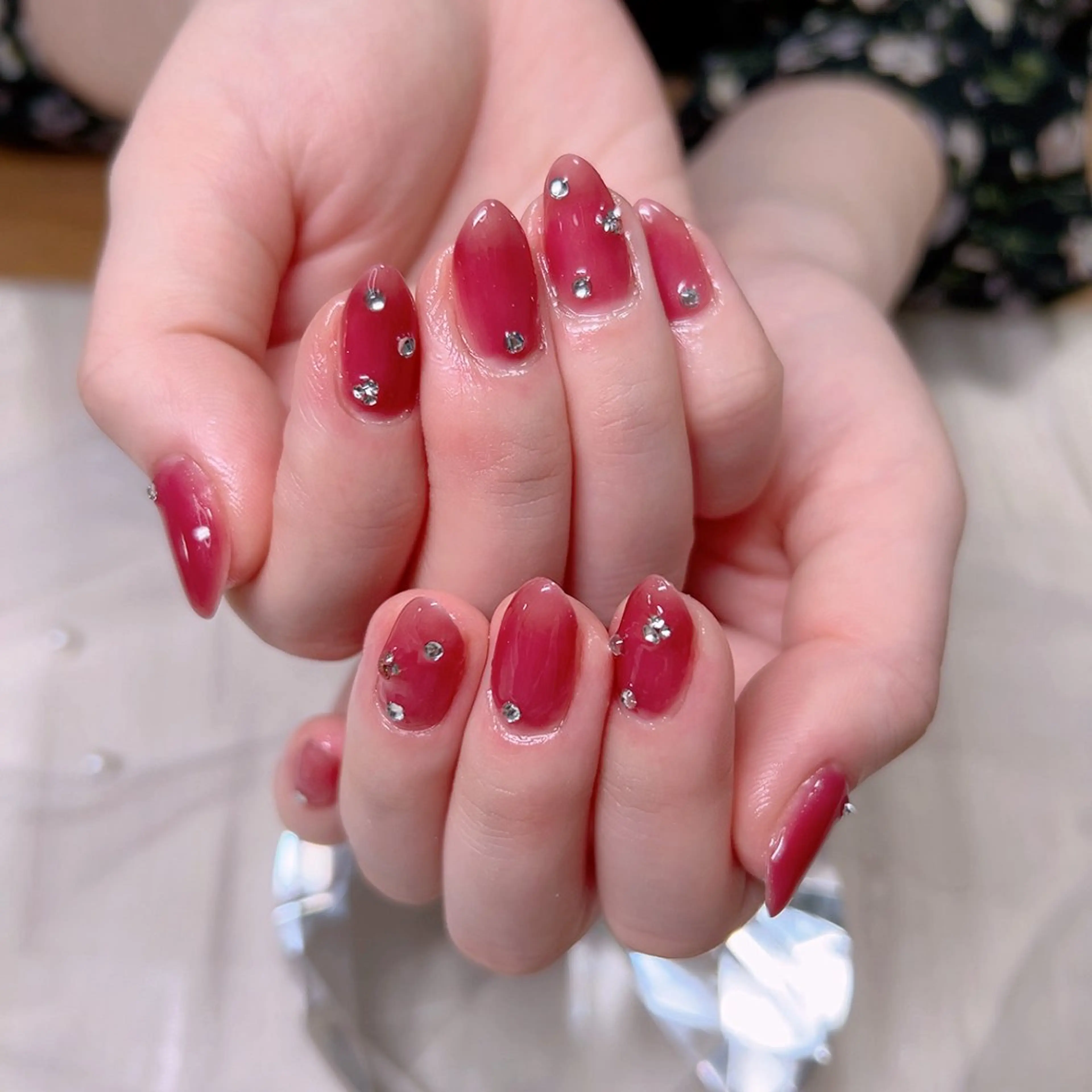 ネイル オフィスネイル ワンカラーネイル シンプルネイル Cute Tips nailのネイルデザイン