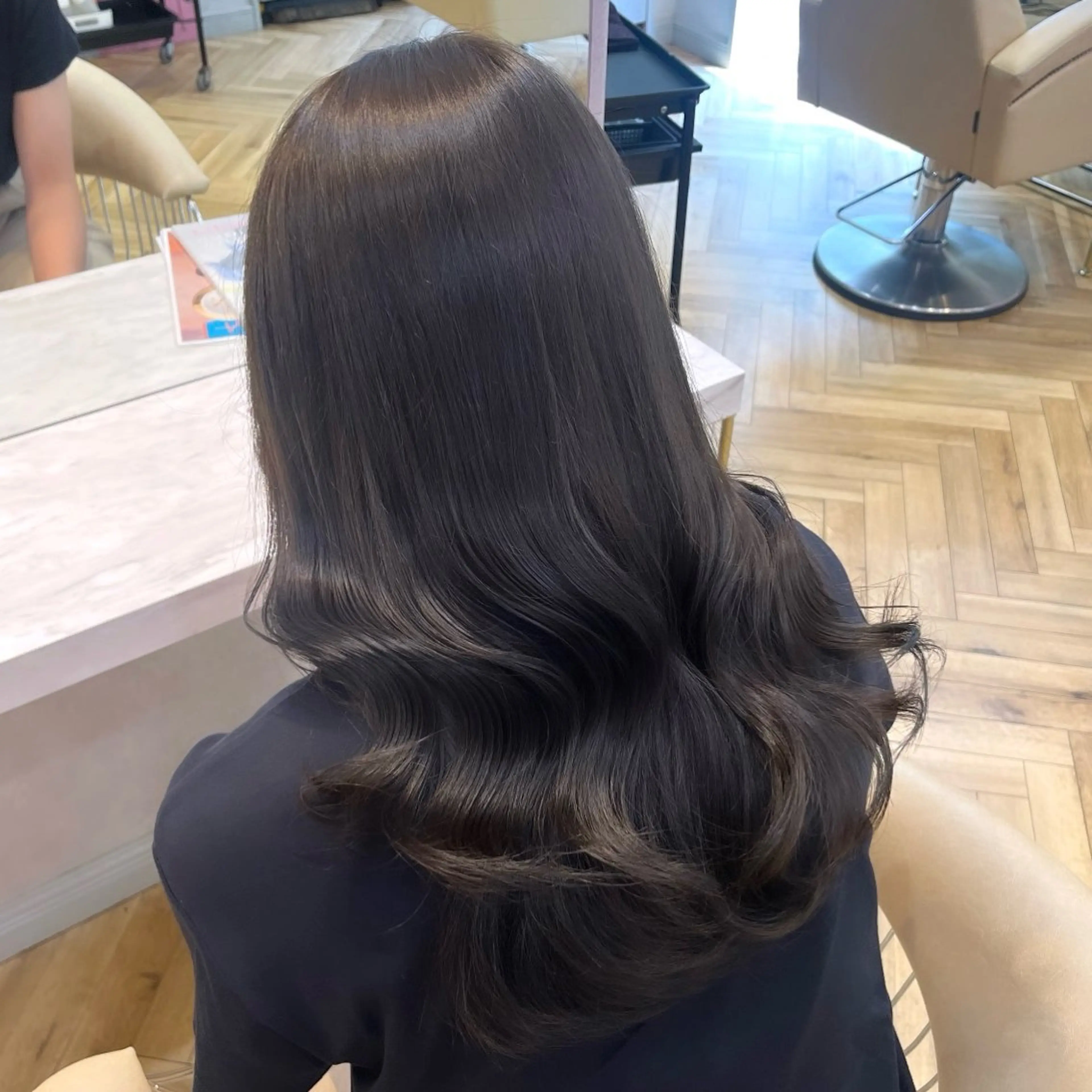 ロング カラー 韓国ヘア/艶髪/ 透明感カラー/つぐみのヘアスタイル