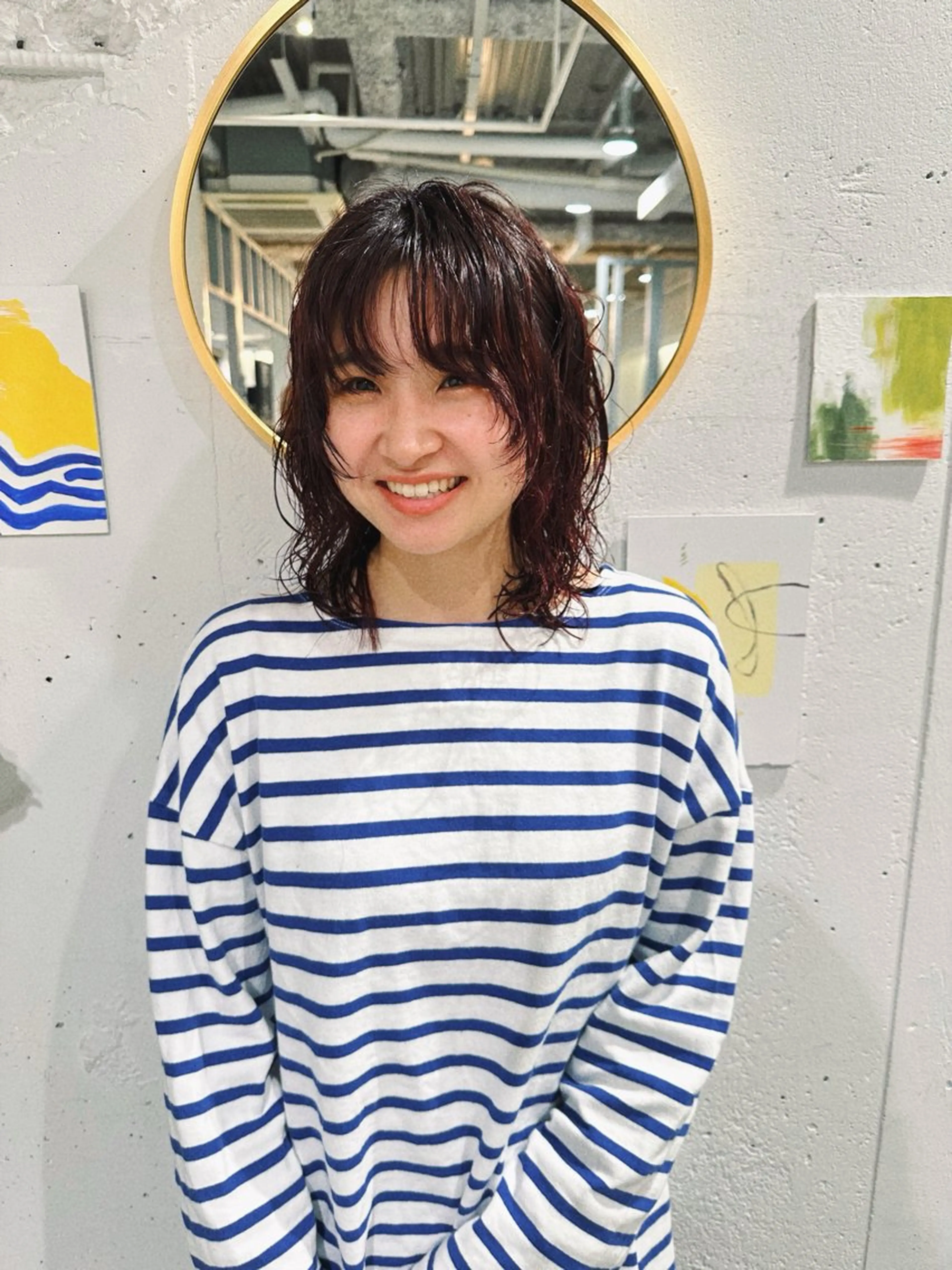 カラー パーマ 林下 大輔のヘアスタイル