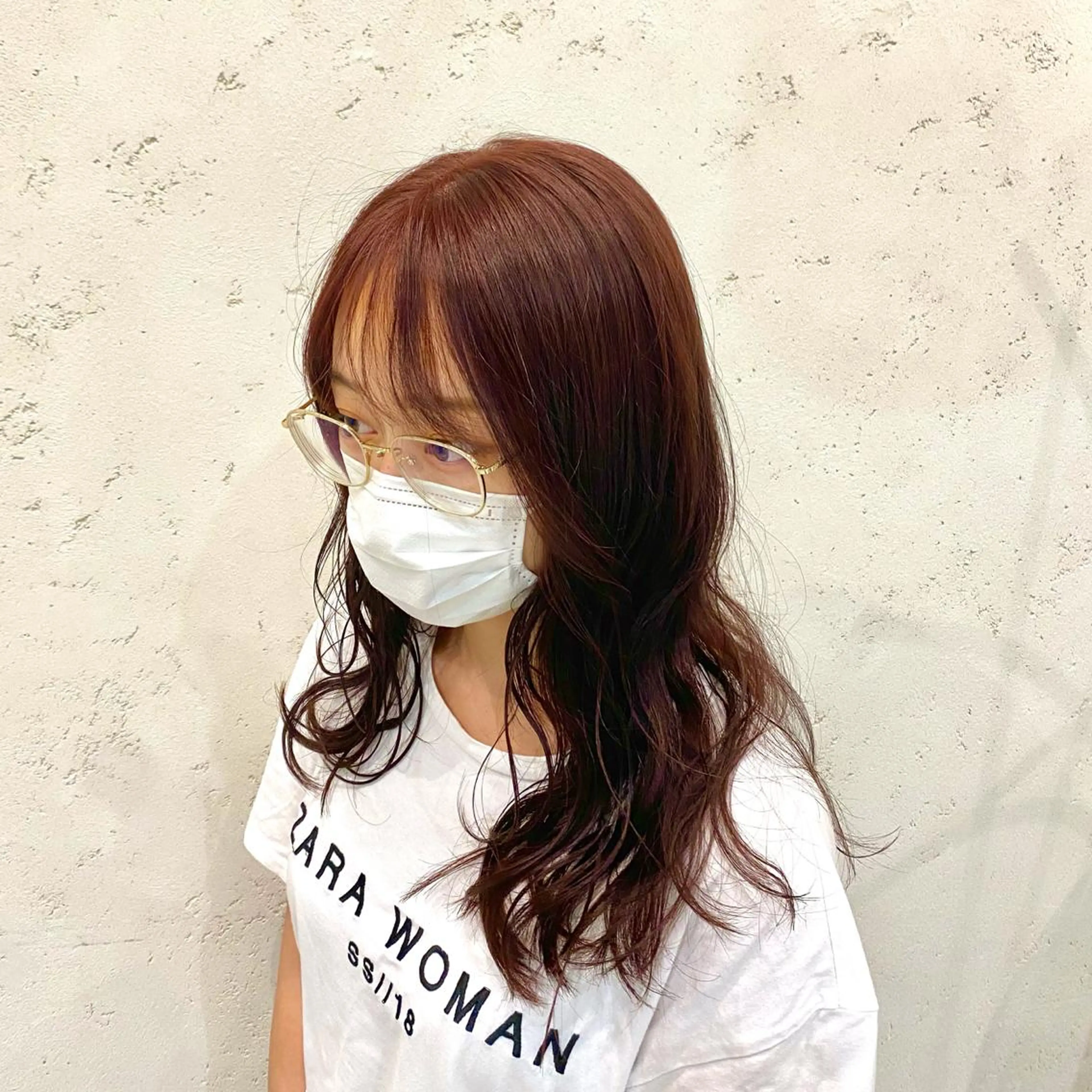 セミロング カラー DEAN所属・KEIGO/パーマ ハイトーン/DEANのヘアスタイル