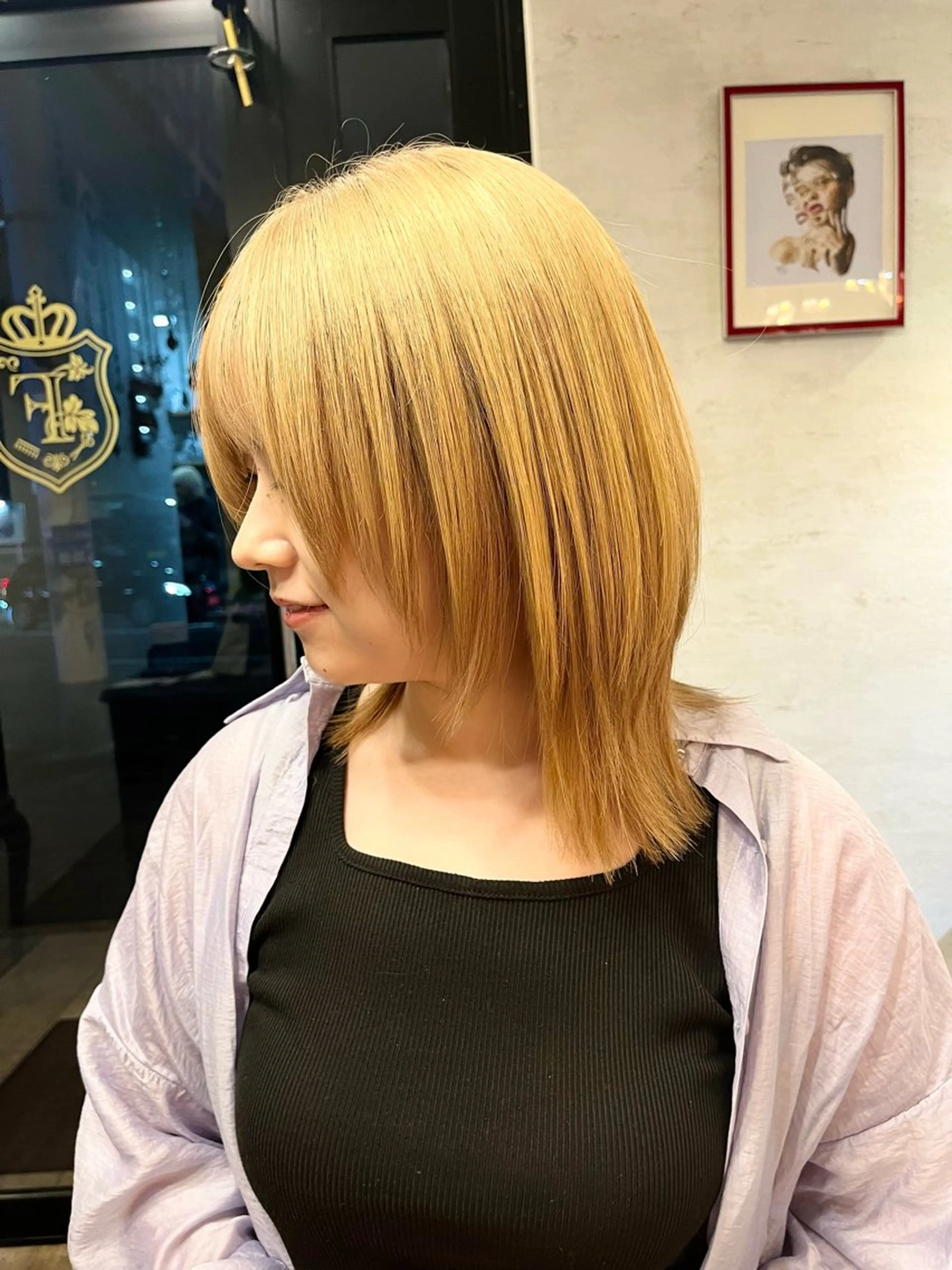 ショート ウルフカット 馬場 百合恵のヘアスタイル
