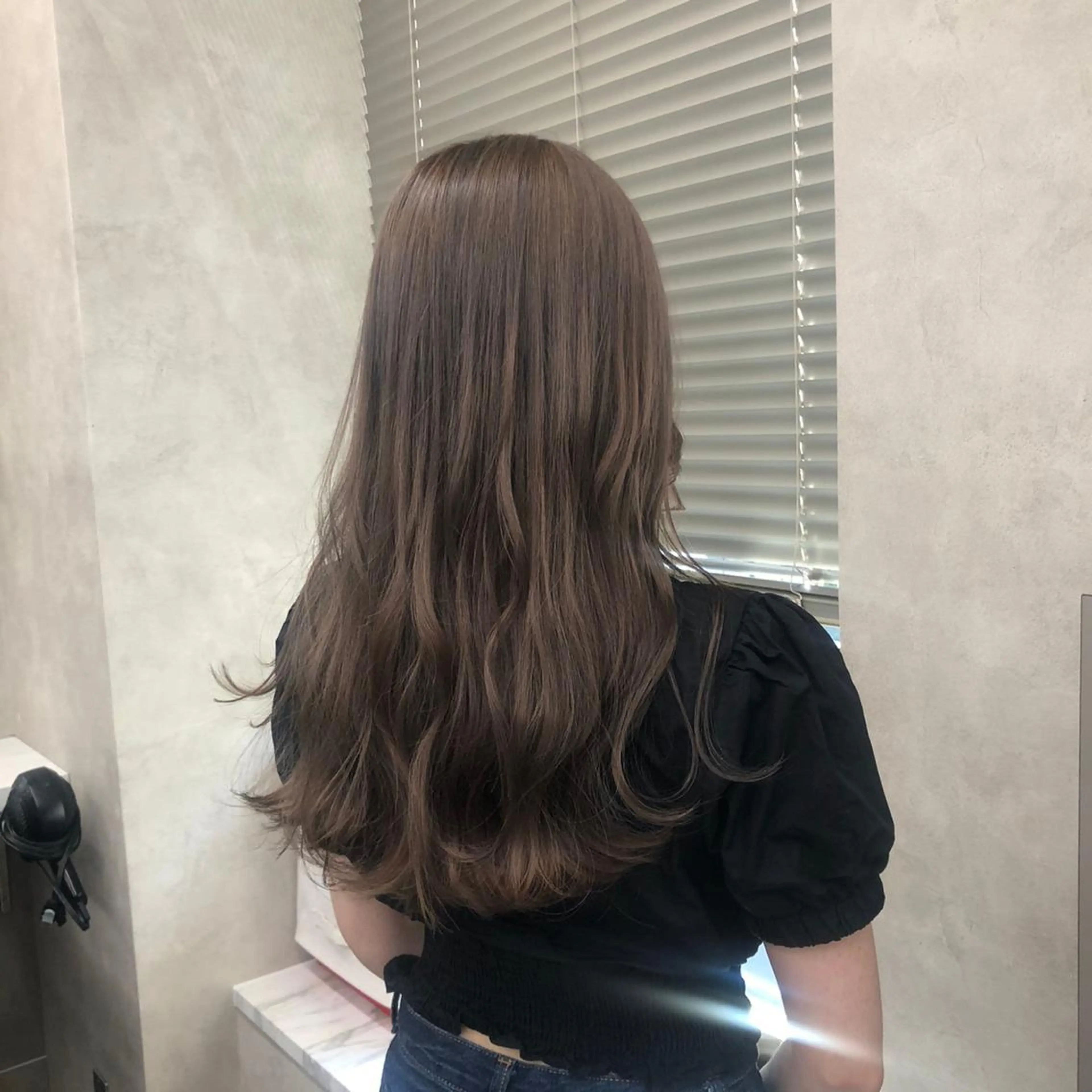セミロング カラー レイヤー/韓国❣️ 髪質改善/亘紘輝のヘアスタイル
