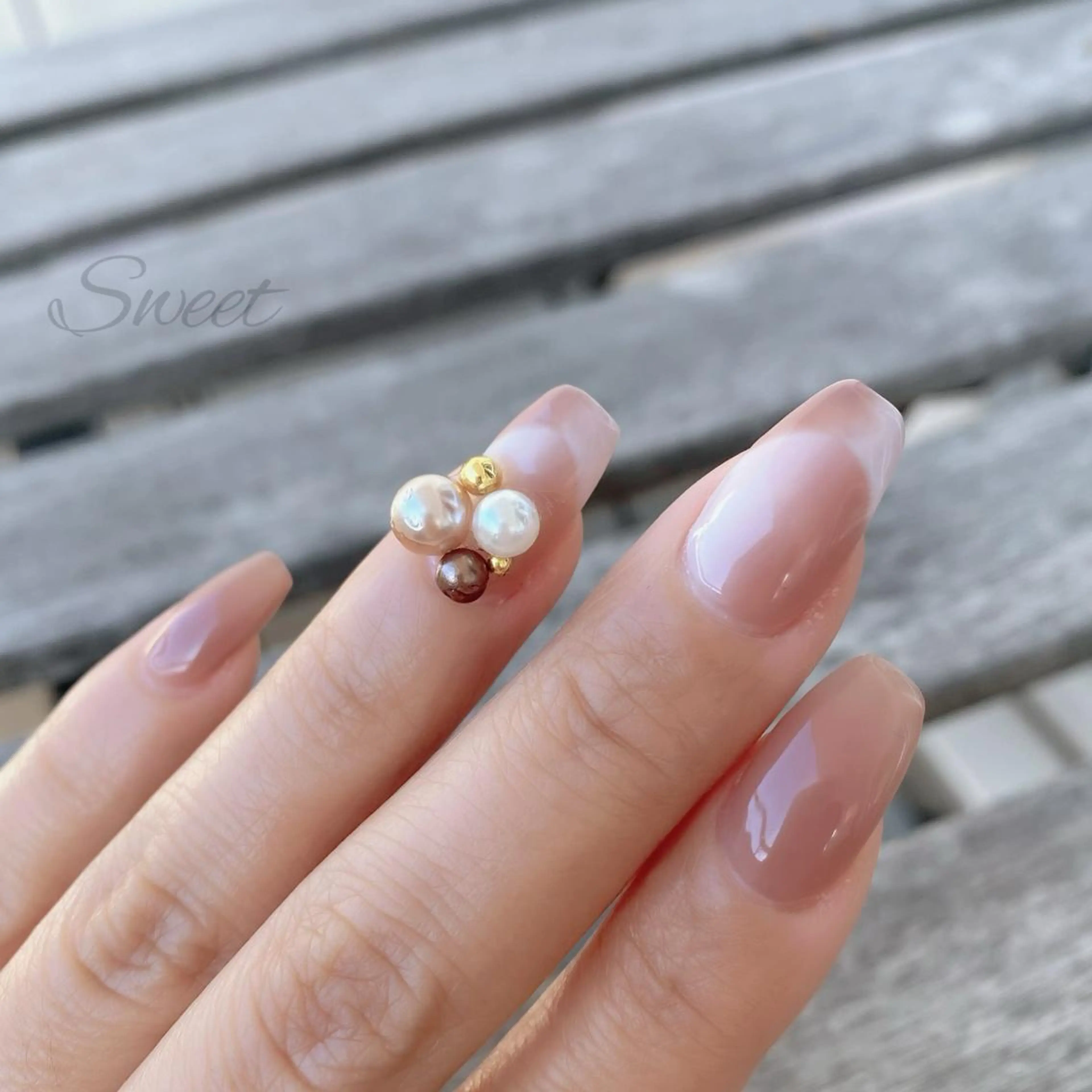 ネイル フレンチネイル オンブレフレンチ sweet 仲野陽子のネイルデザイン