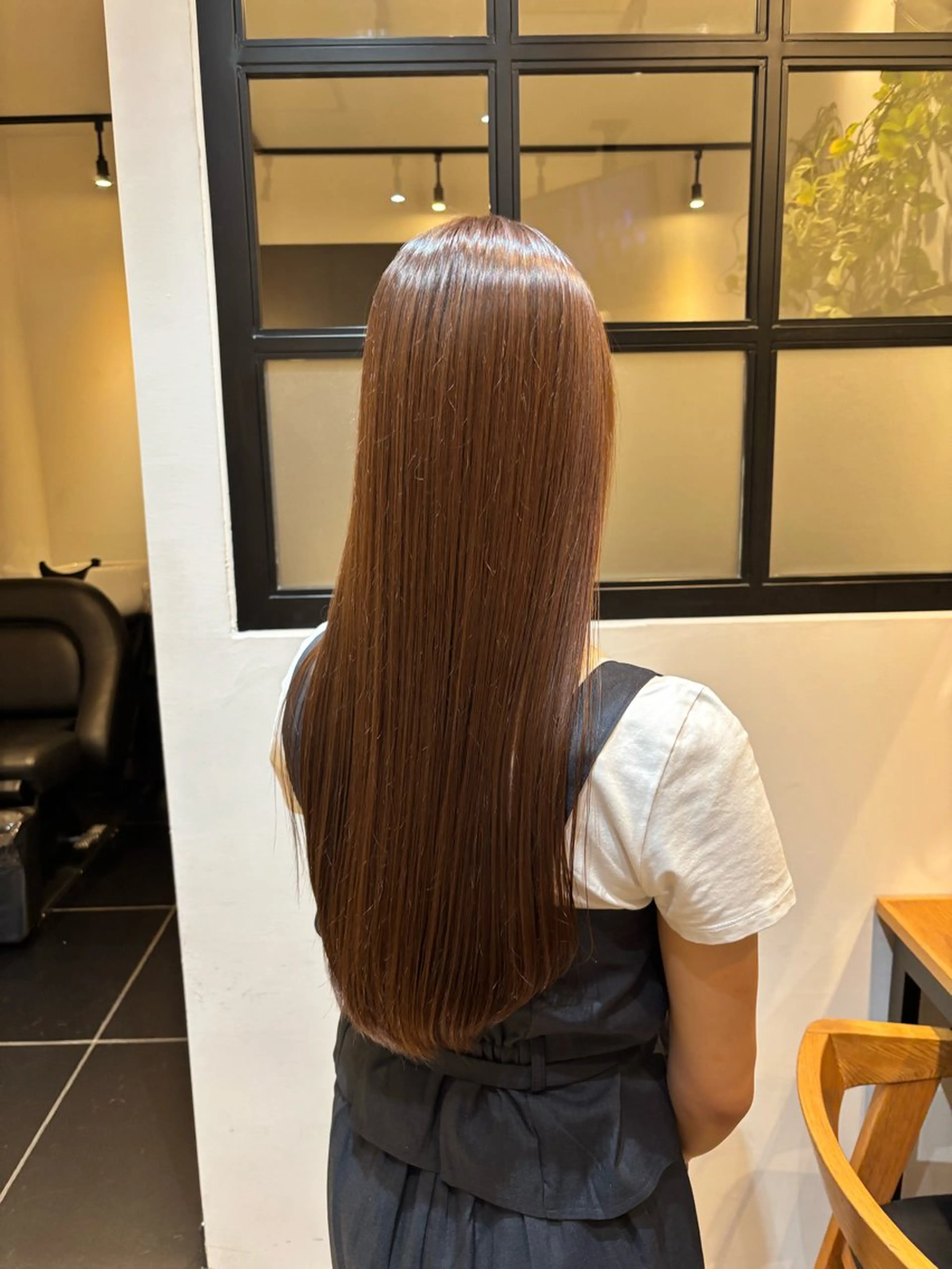 ロング 縮毛矯正 トリートメント 酸熱トリートメント 縮毛矯正 トリートメント Rika🎀 艶カラー🫧縮毛矯正のヘアスタイル