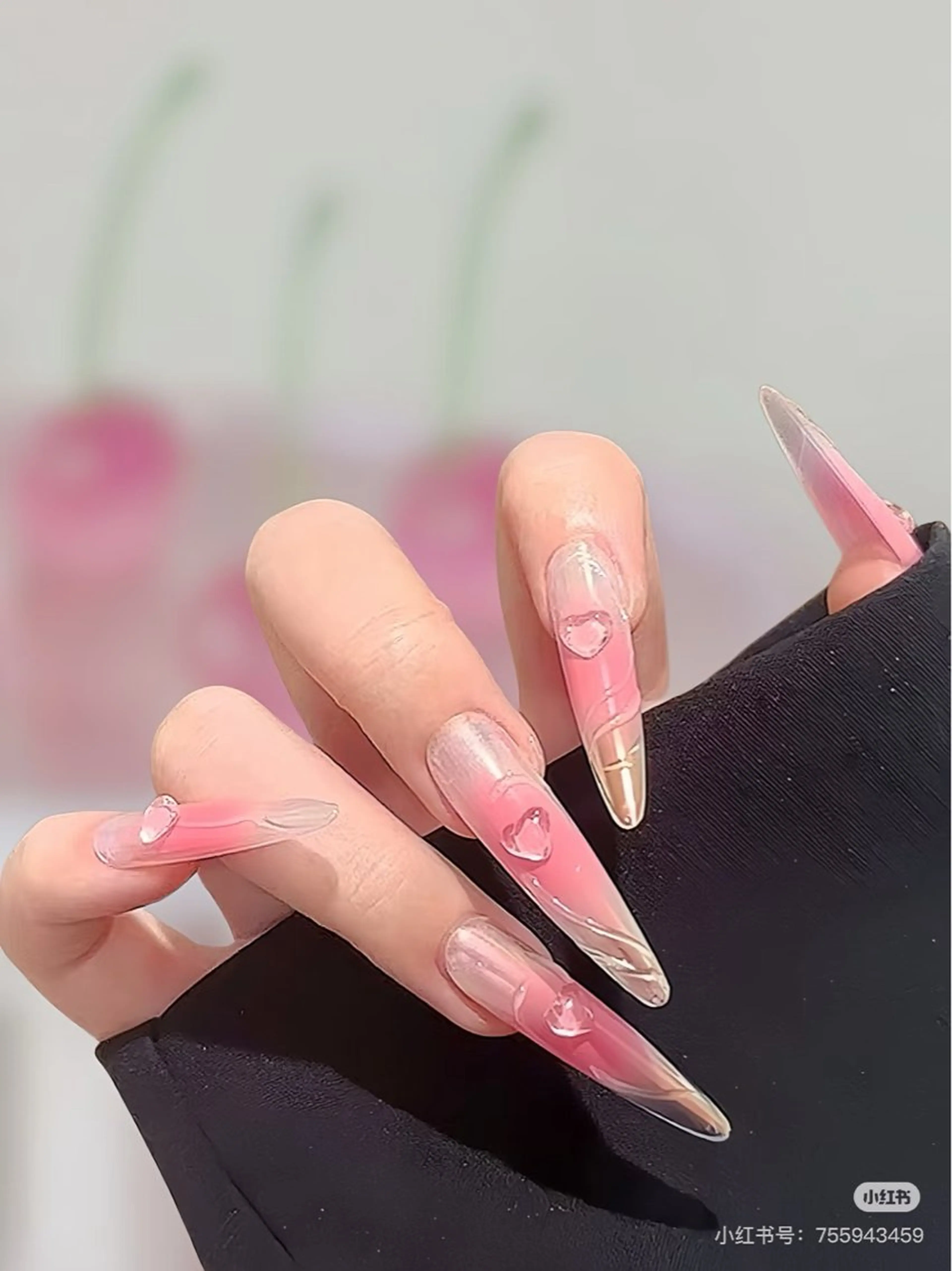 ネイル 成人式 ジェルネイル ネイルチップ ハンドネイル MoMoA Nail ネイル長さ出し専門店のネイルデザイン