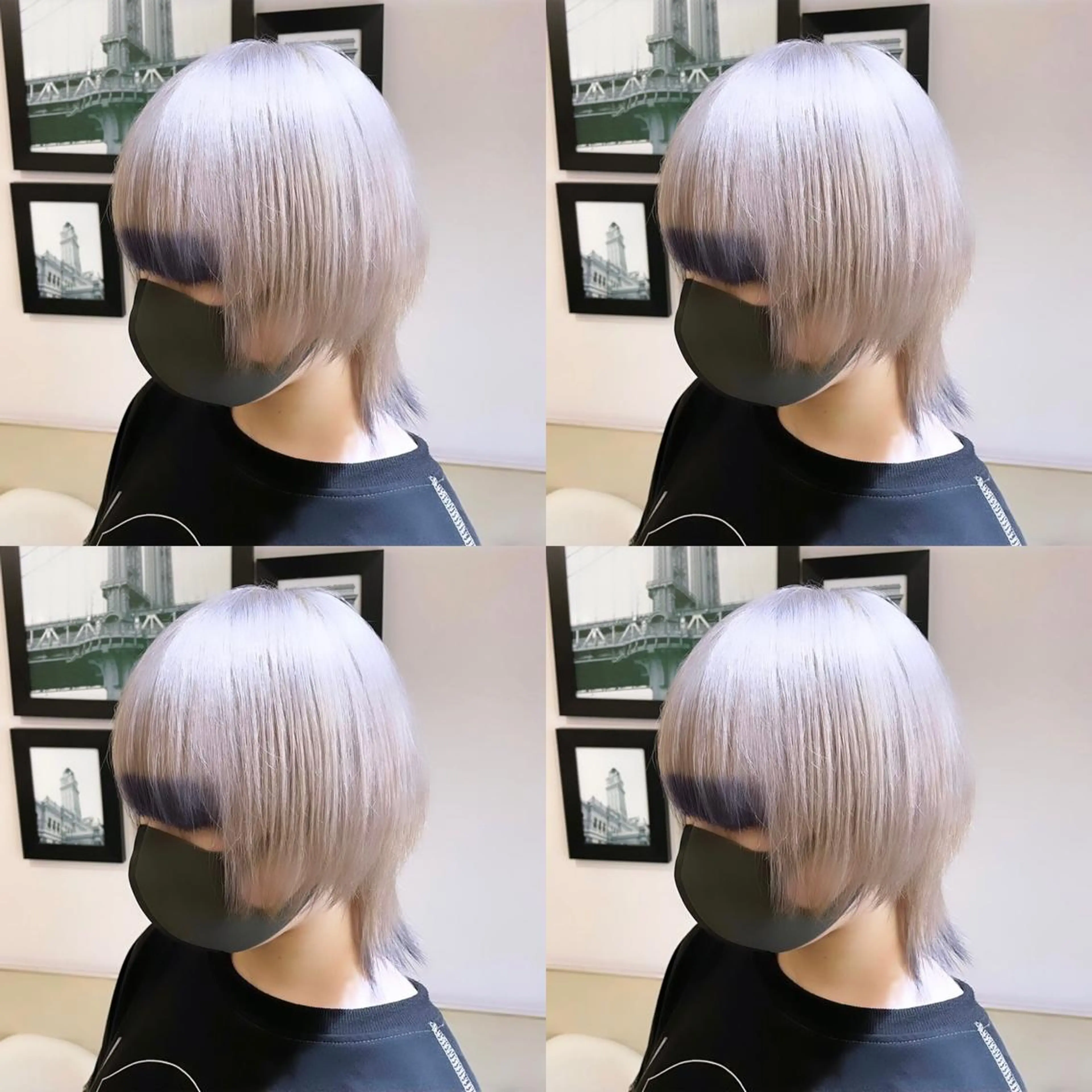 ショート カラー ブルーカラー 🌟トップデザイナー 高橋🌟のヘアスタイル