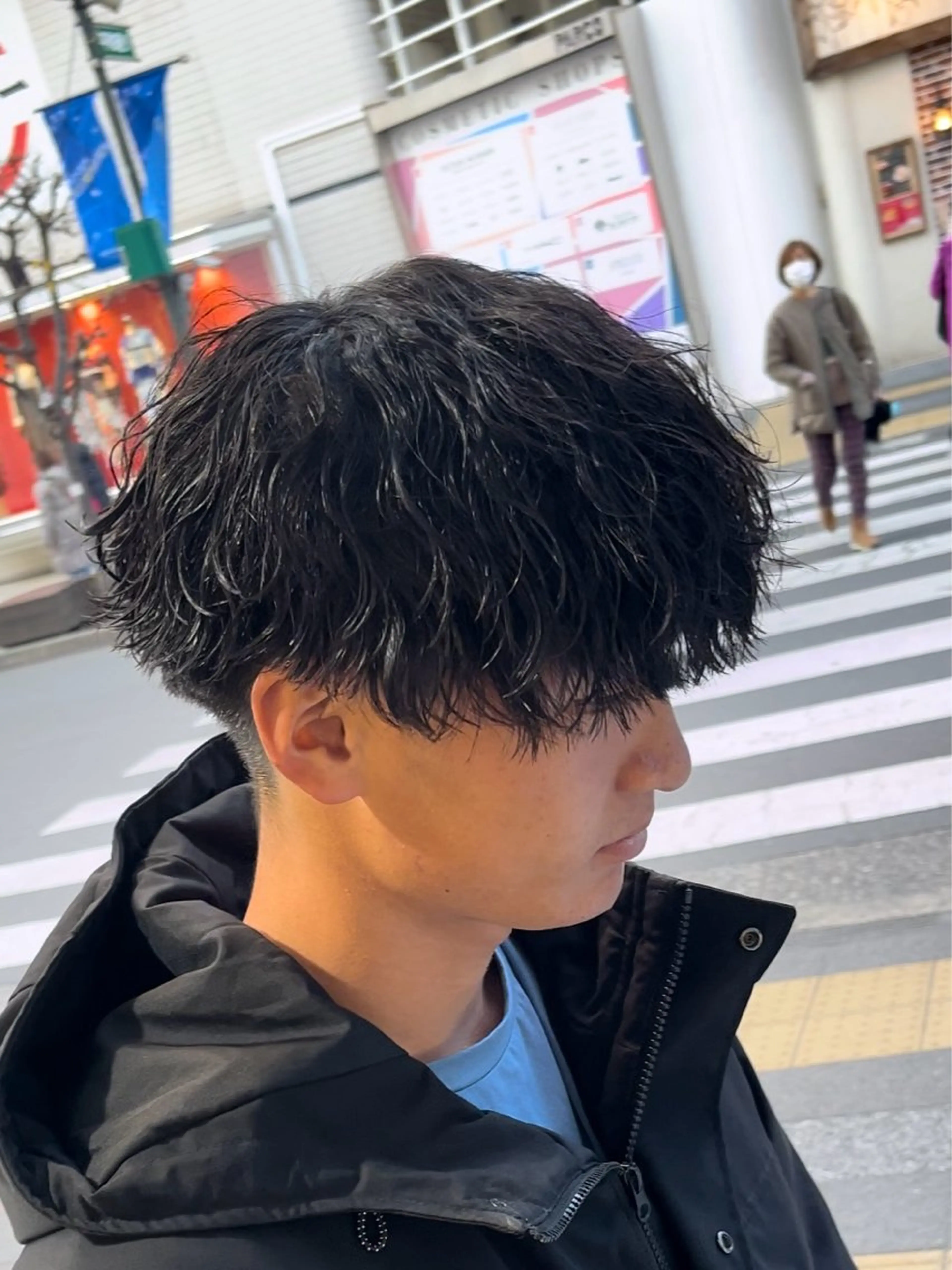 パーマ メンズ メンズパーマ ツイストスパイラルパーマ 波巻きパーマ スパイラルパーマ 【メンズ特化】 寺田遥輝のヘアスタイル