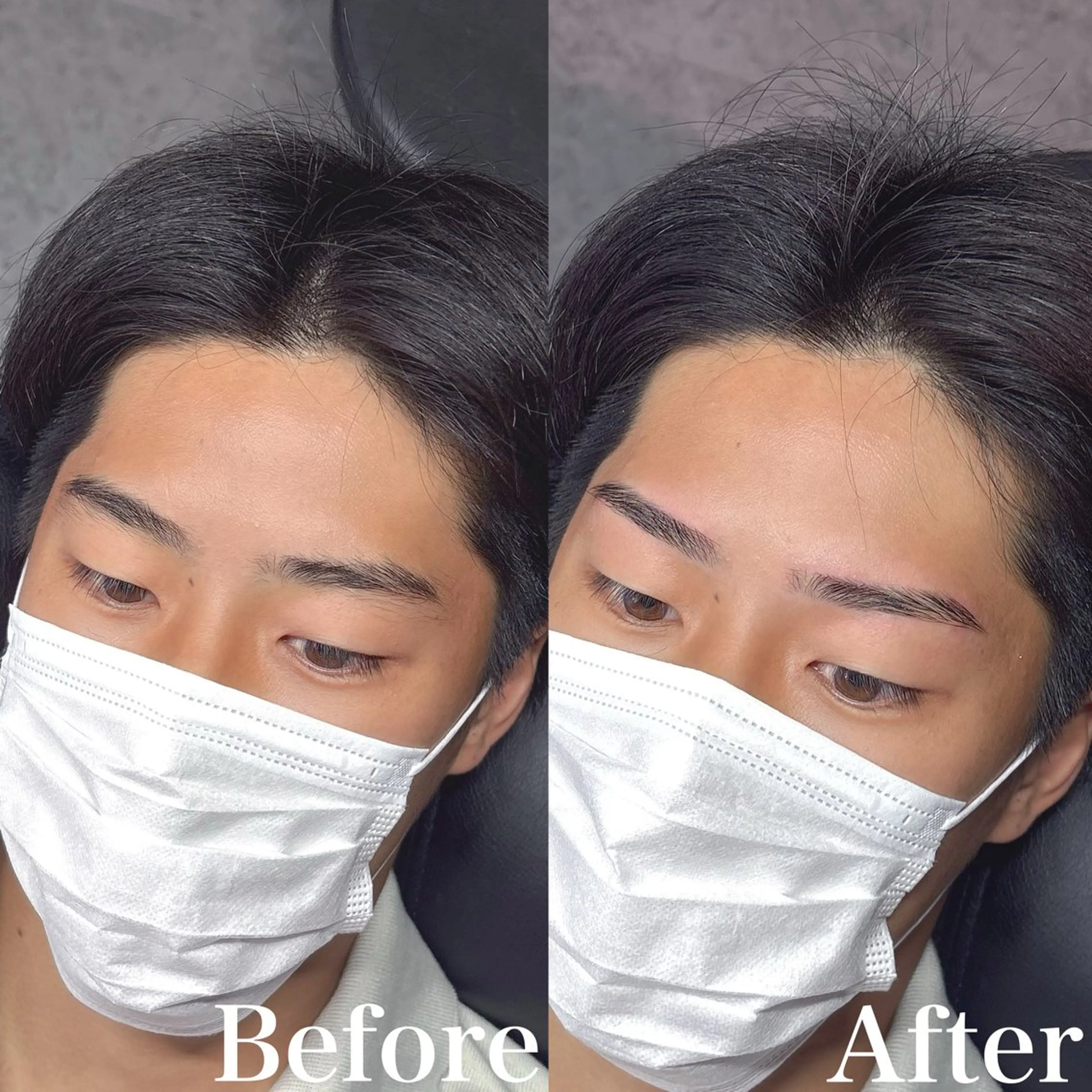 メンズ アイブロウ ワックス脱毛 眉カット 17◯Re:gid Yusukeの眉毛・アイブロウイメージ