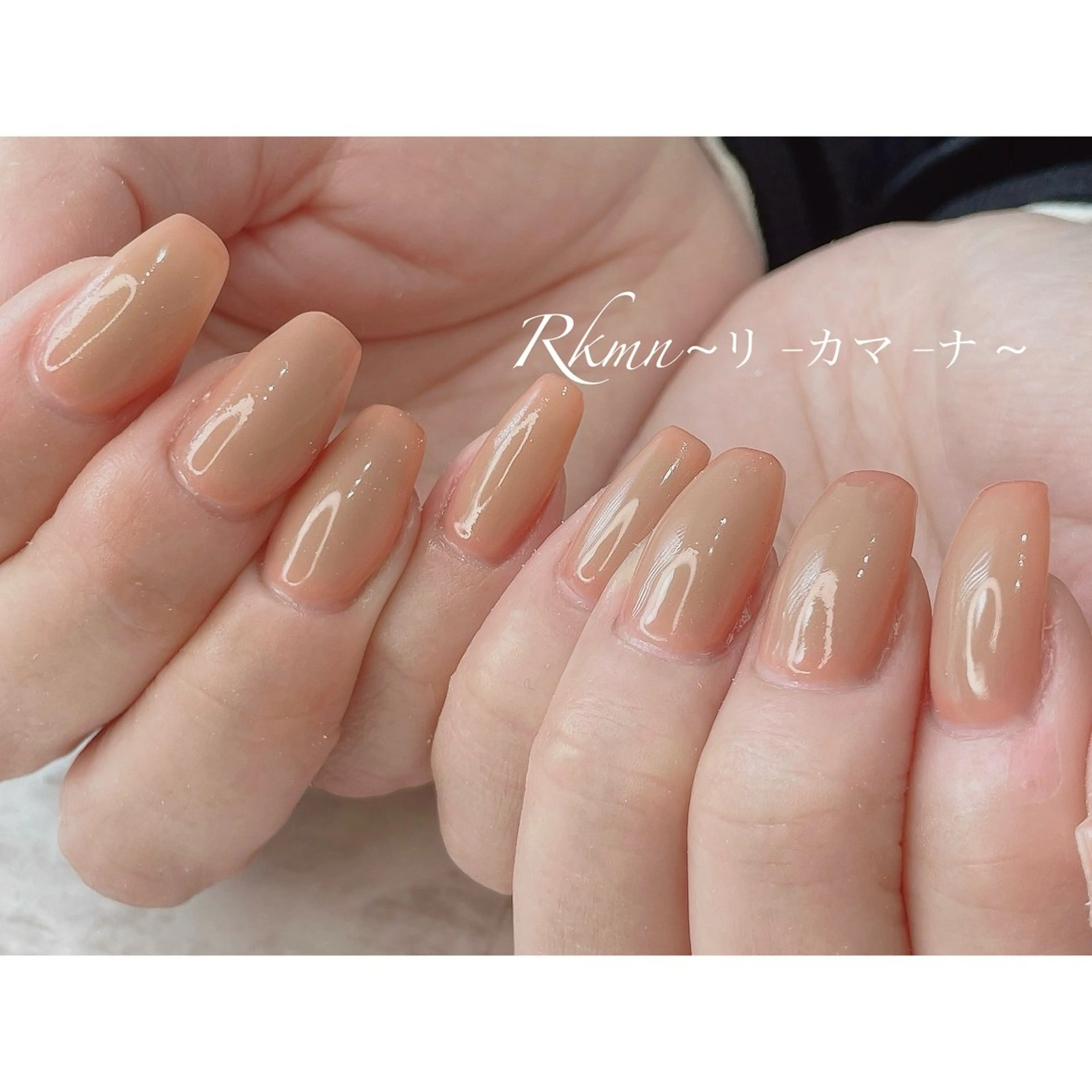 ネイル アートネイル グラデーション オレンジ 春ネイル ハンドネイル フットネイル ハンドケア Rkmn ~リ-カマ-ナ~のネイルデザイン