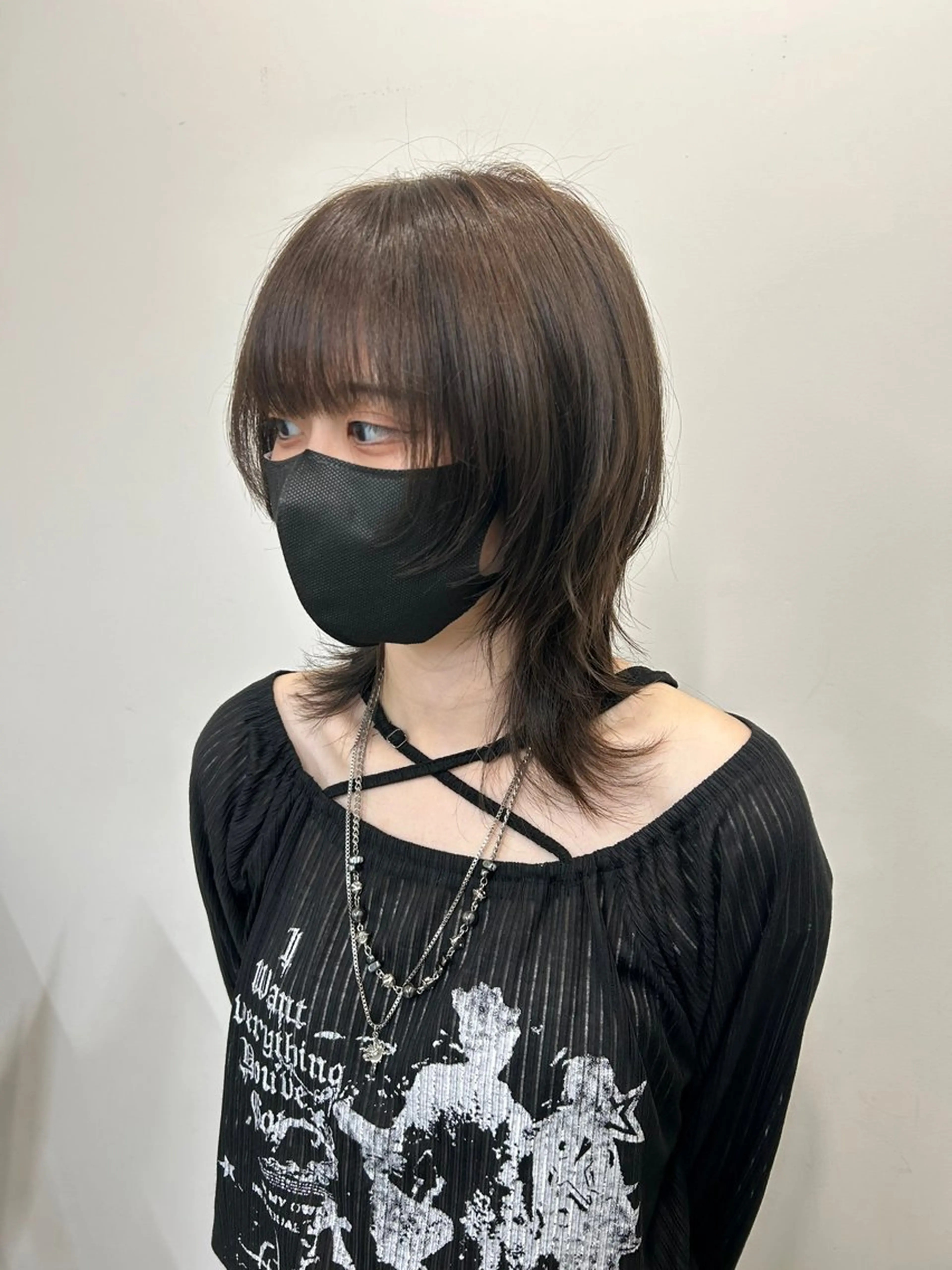 ショート ボブ 顔まわりレイヤー 韓国風ヘア レイヤーカット 似合わせカット カット sunc所属・梅田l大人韓国ヘア レイヤー×艶カラーのヘアスタイル