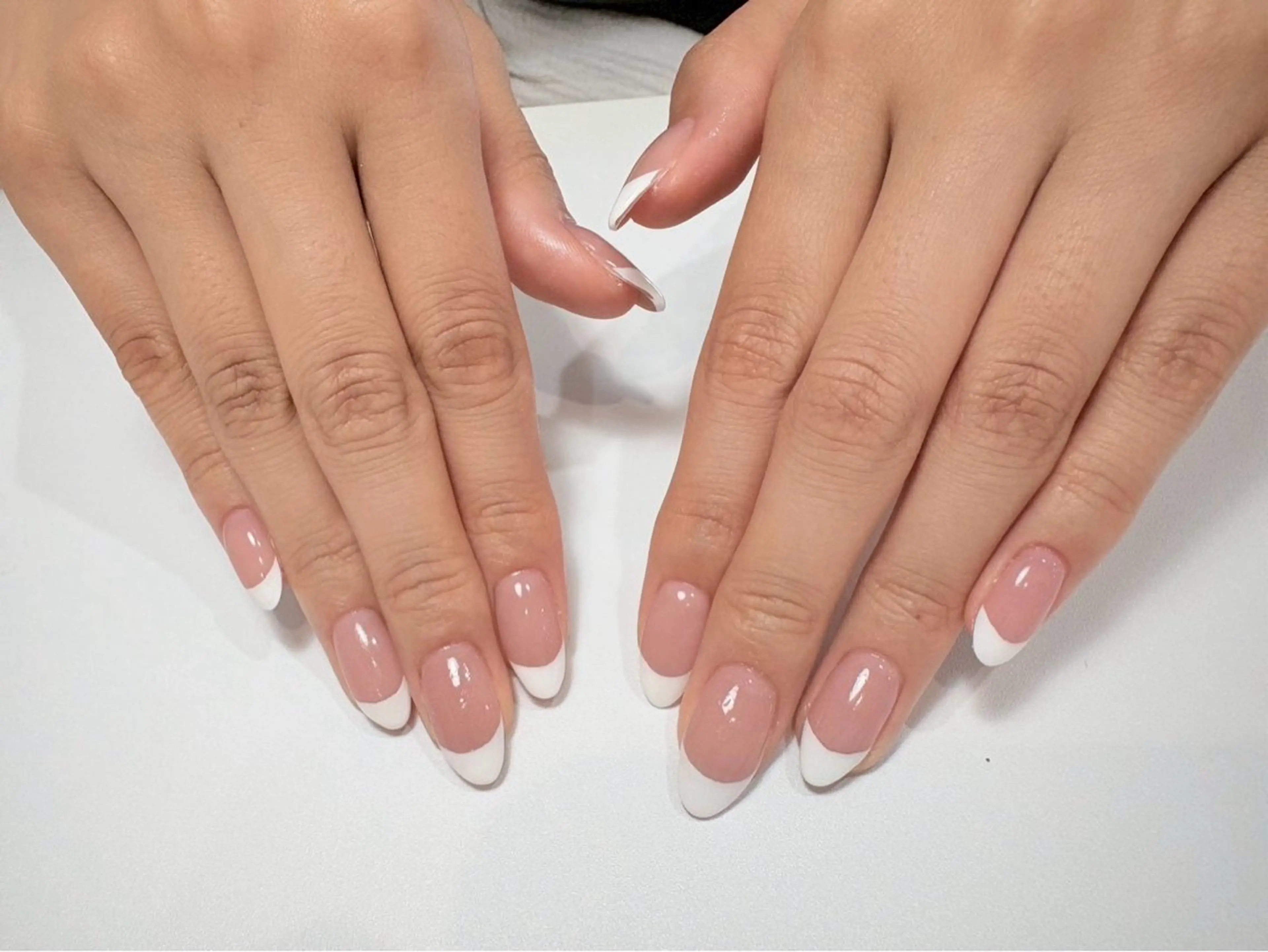 【平日限定】カラグラorフレンチ(クリアベース)(オフなし)ドライケア込♪ /パーツ別途の写真