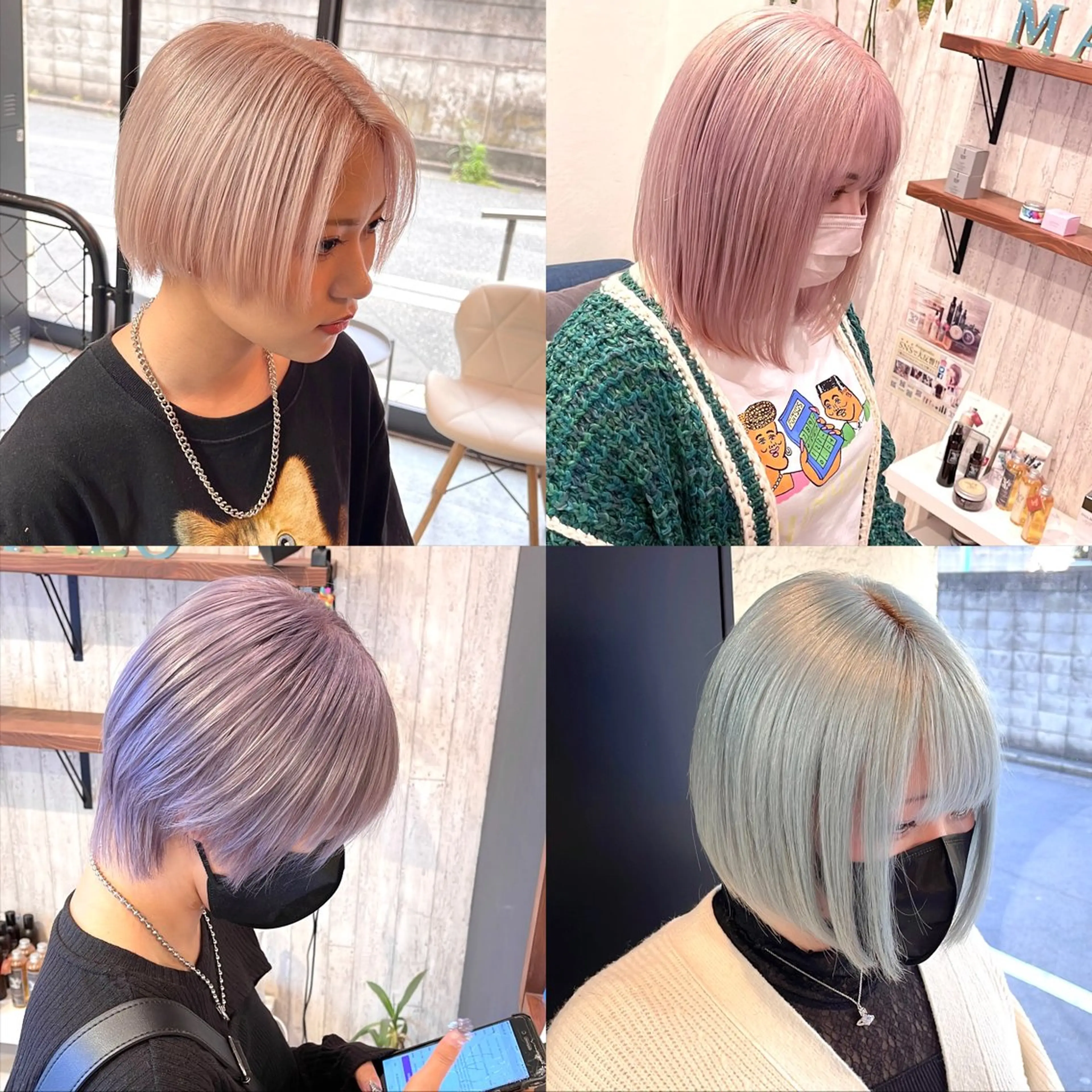 【ハイトーンカラー】ケアブリーチ （２回）＋カラー＋前処理トリートメント【ロング料金別】の写真