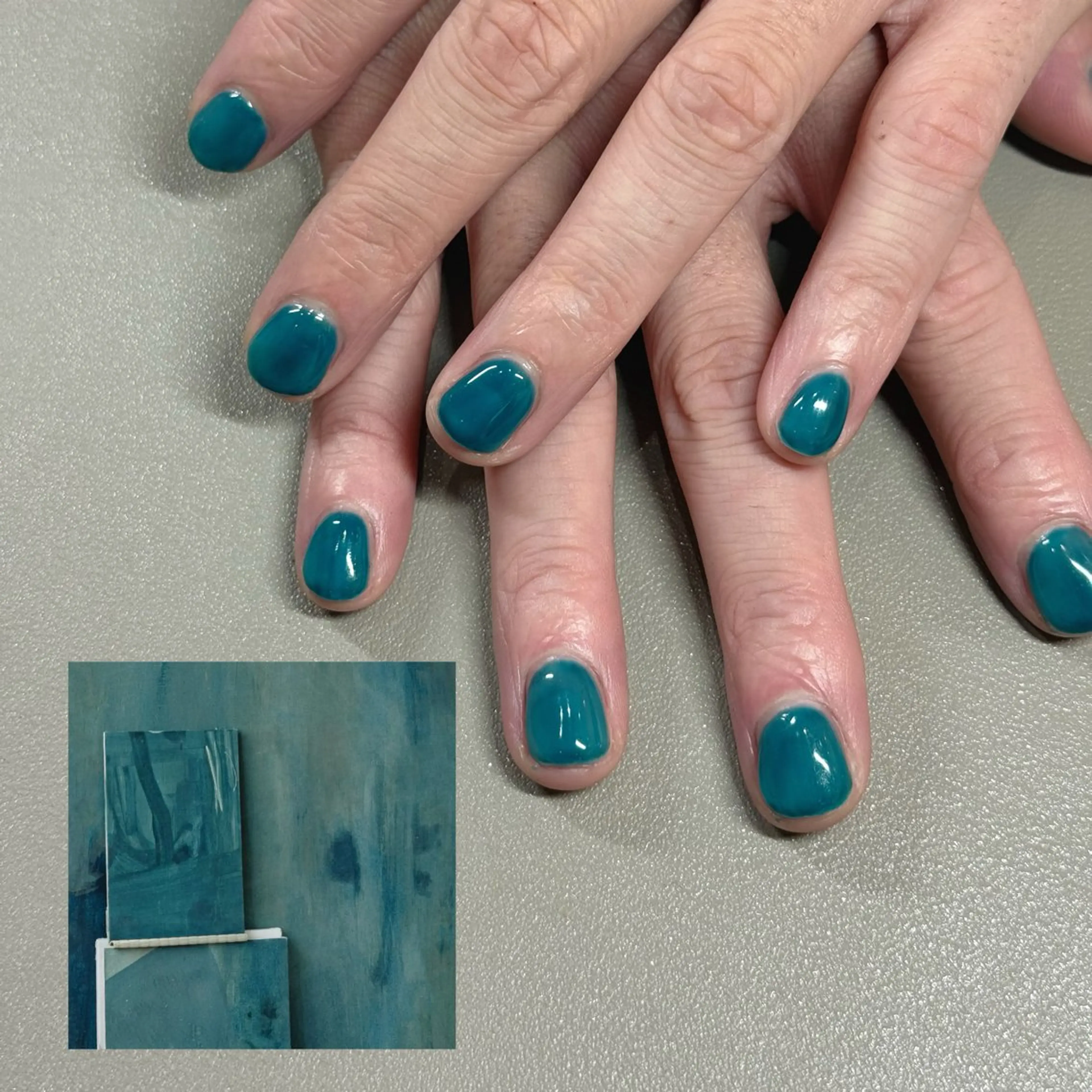カラー ブルーカラー ハンドネイル ネイルサロン　will　恵比寿　【ウィル】所属・桓 宇のネイルデザイン