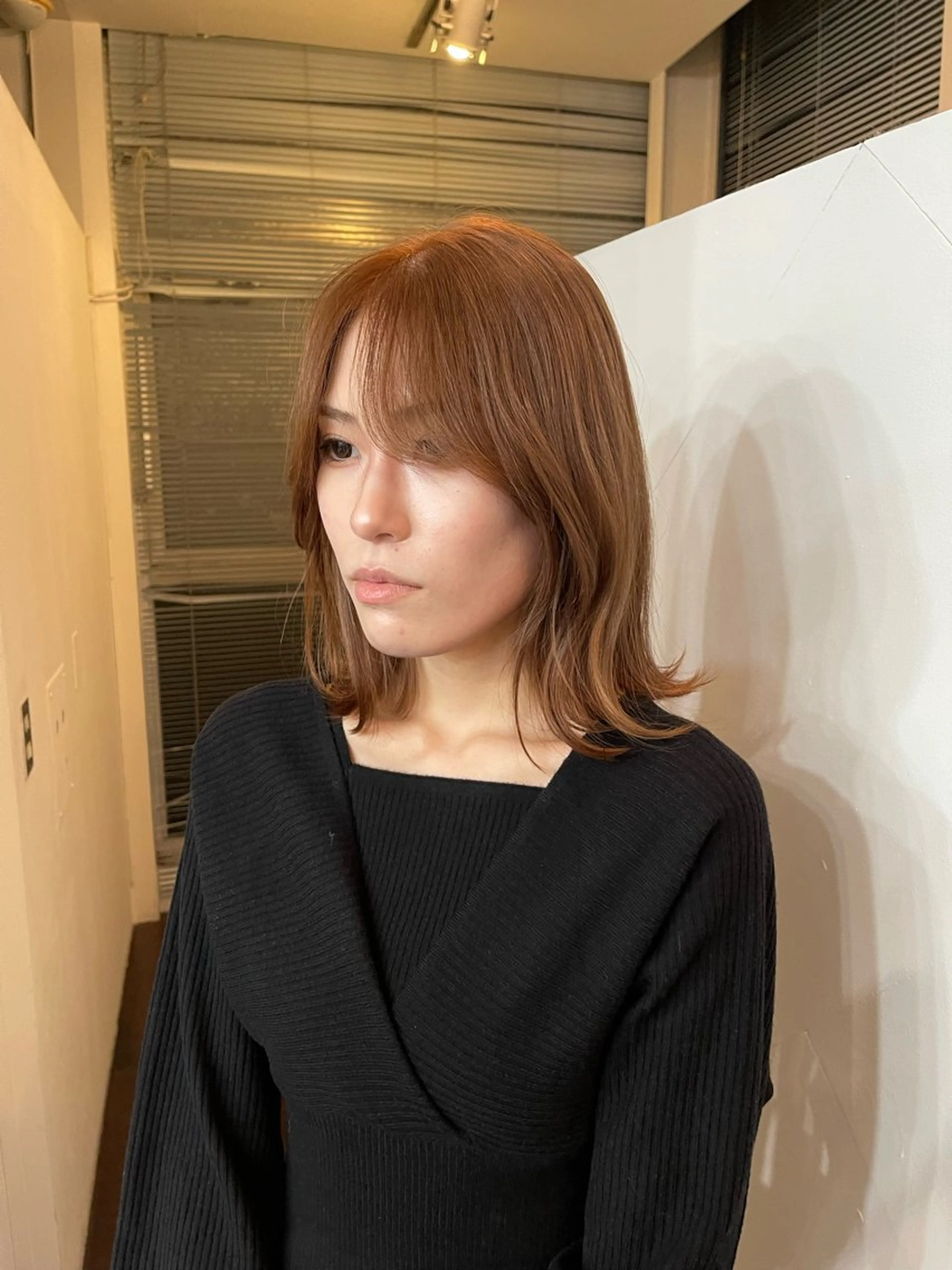 ミディアム カラー ヘアカラー ボブ/レイヤー /河内温太のヘアスタイル