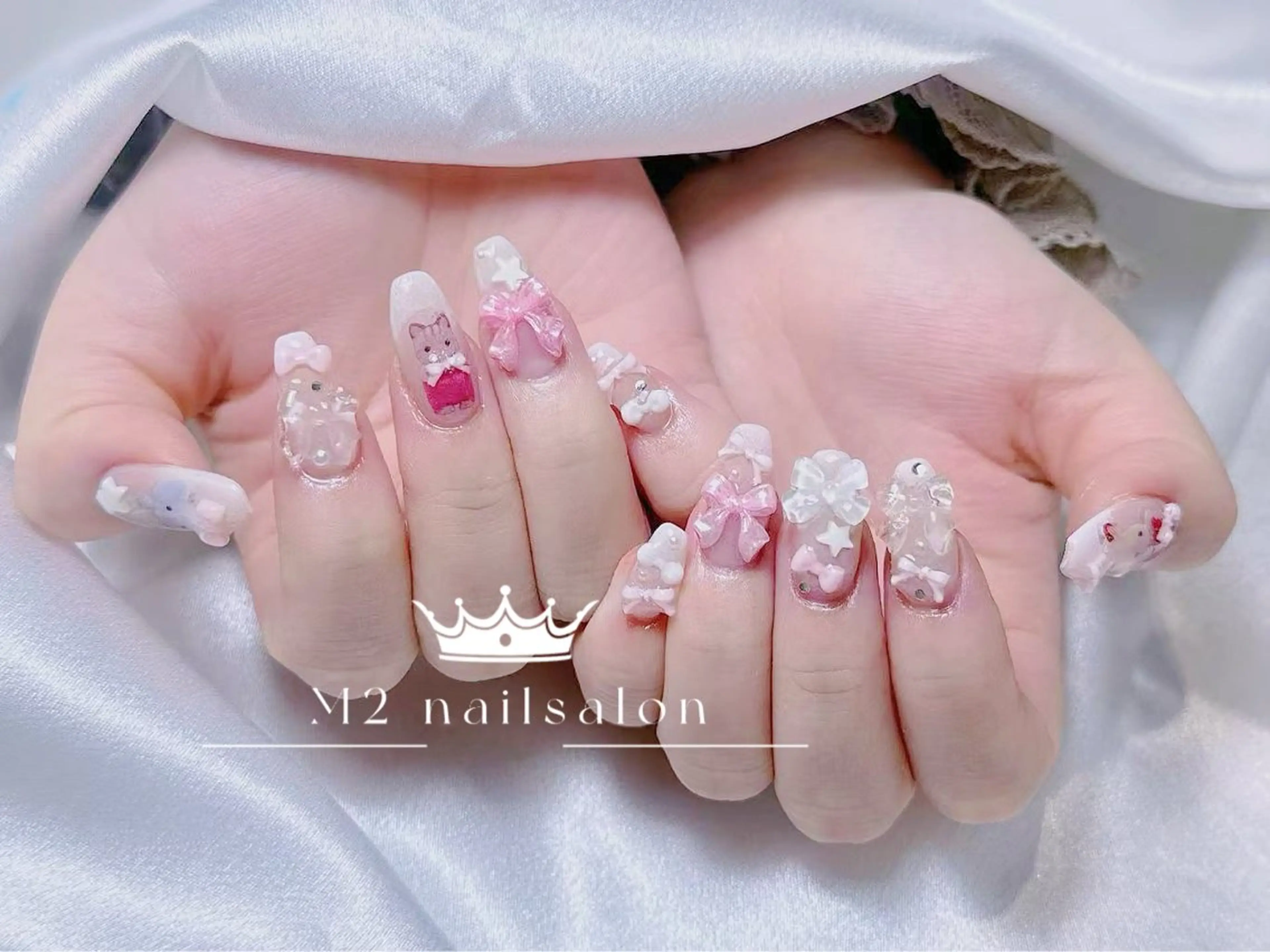 ネイル ハンドネイル 長さだし専門店 M2　rikaのネイルデザイン