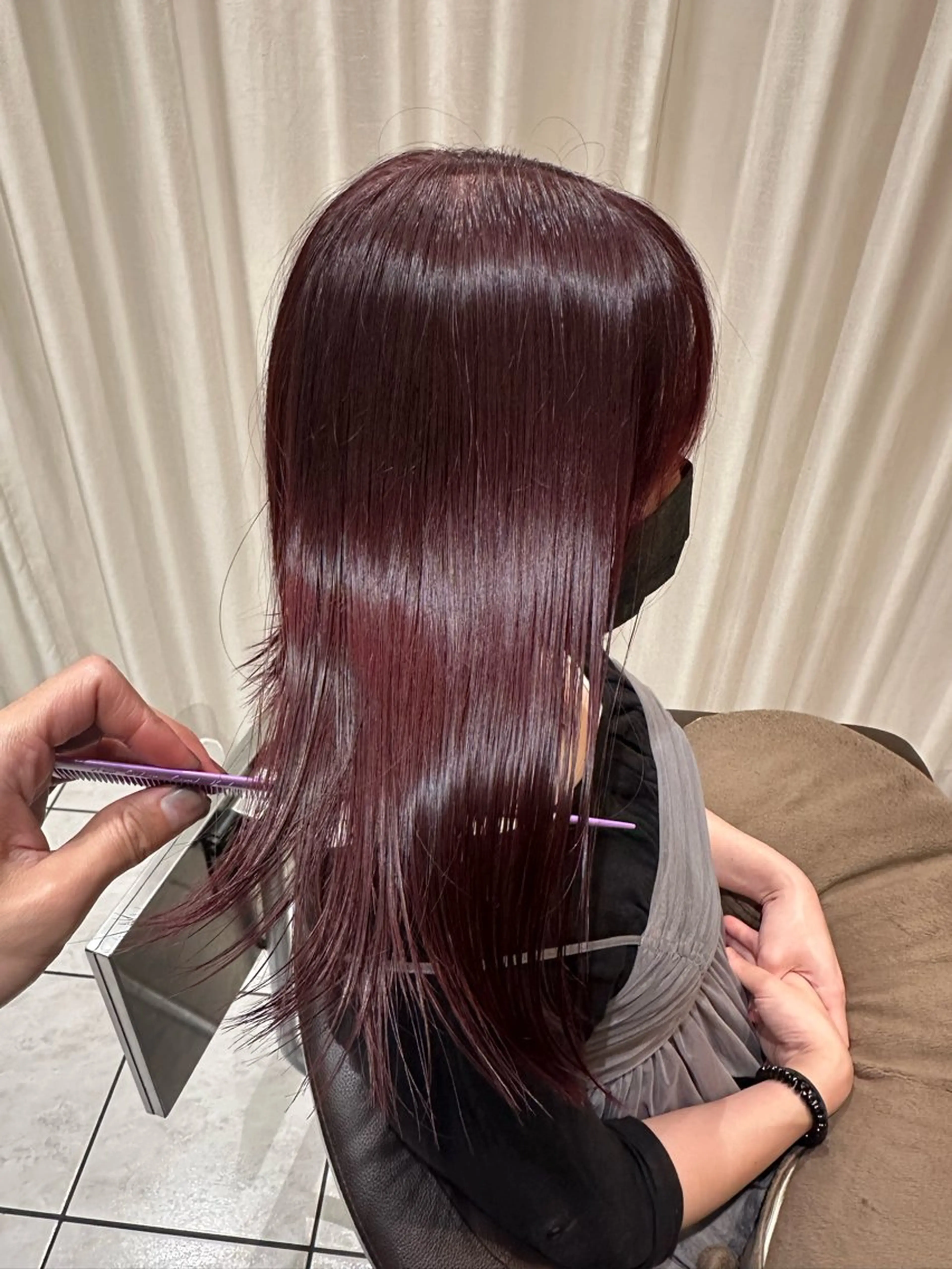 セミロング カラー Ash西葛西 /momijiのヘアスタイル