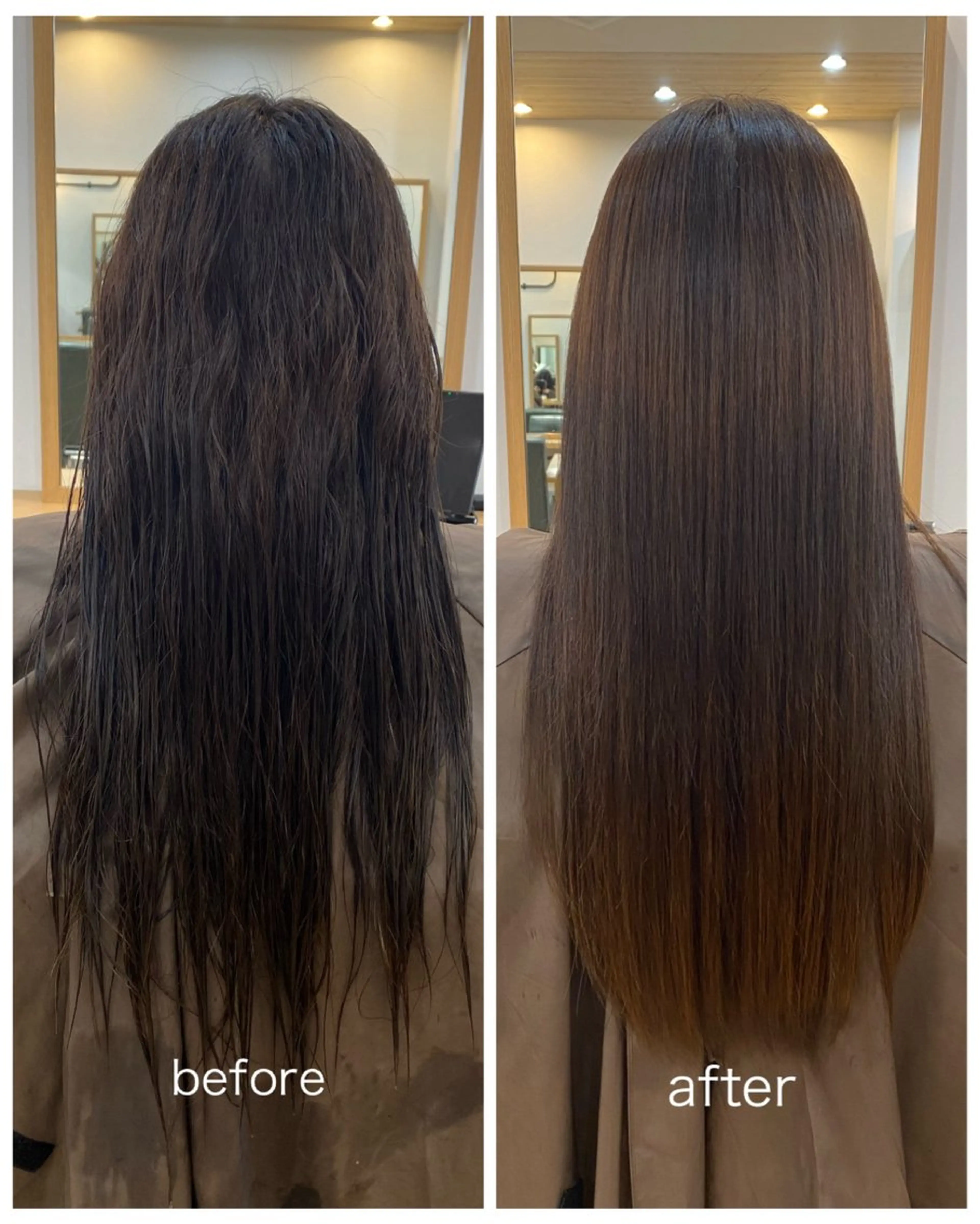 ロング 縮毛矯正 little小倉所属・熊崎 未来のヘアスタイル