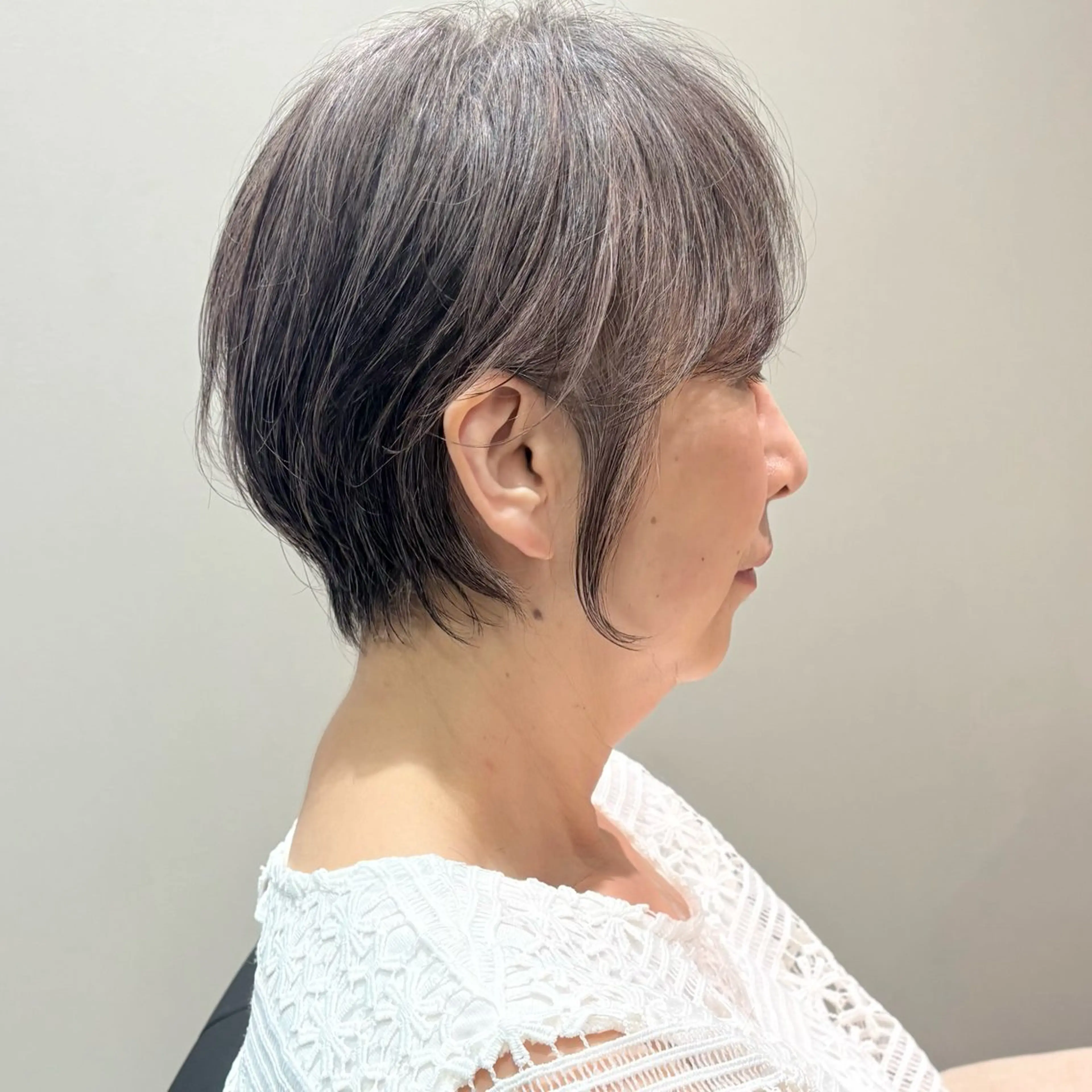 ショート カラー 瀧　元気/ショート/ 白髪ぼかし/髪質改善のヘアスタイル