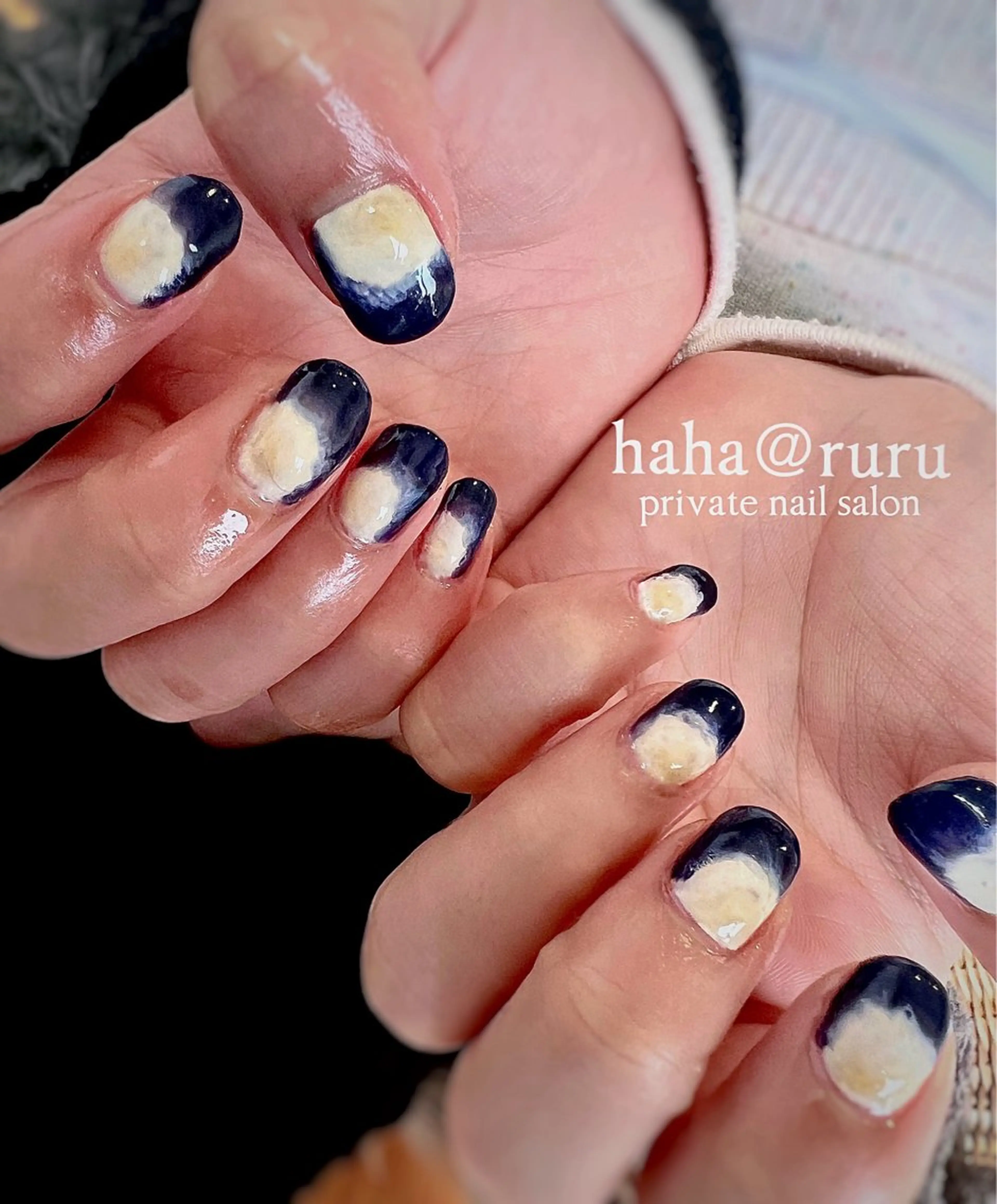 ネイル ニュアンスネイル haha@ ruruのネイルデザイン