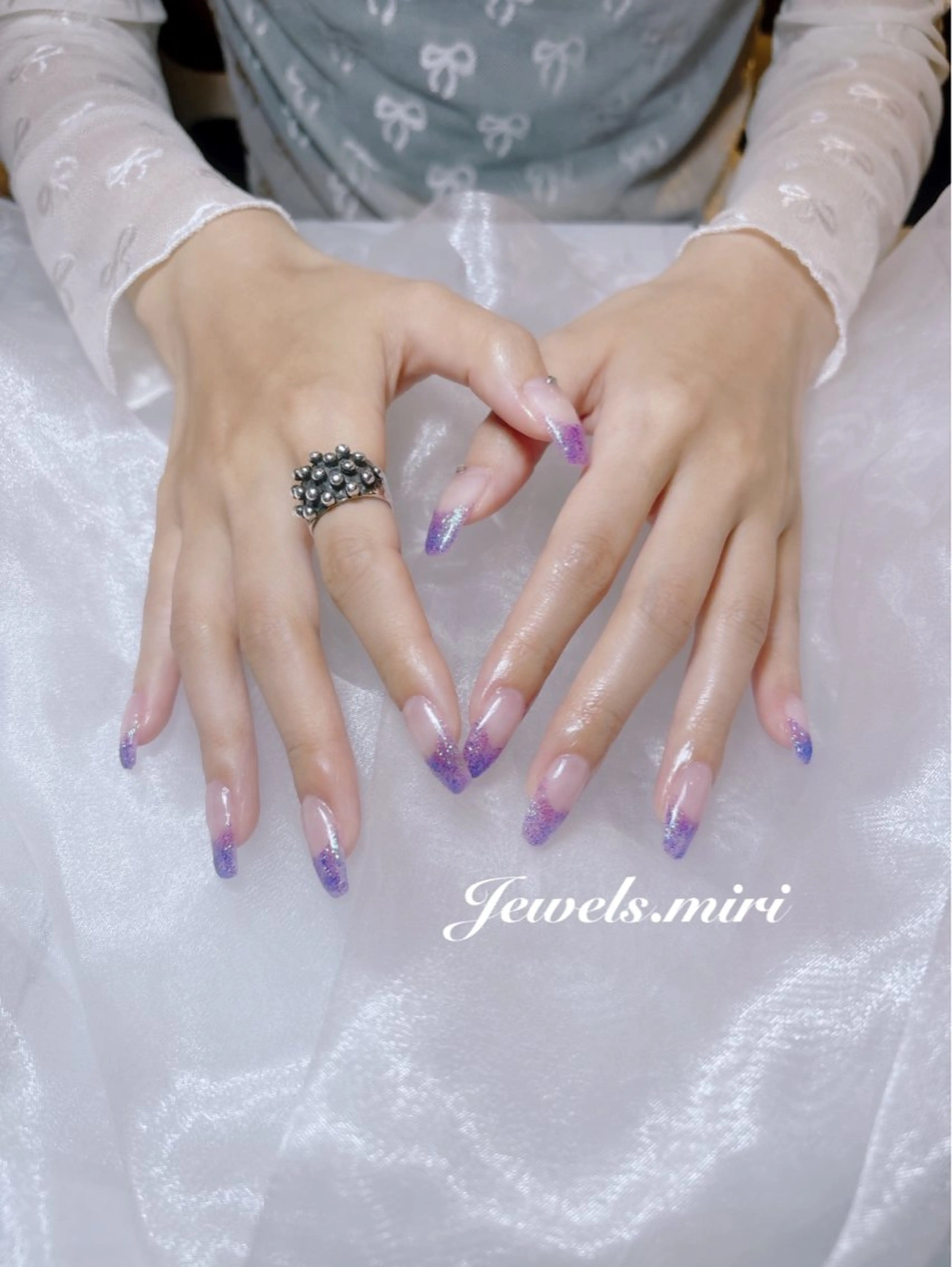 ネイル グラデーション ラメ(グリッター) ラメグラデーション Jewels nail lily 白楽所属・ネイルサロン Jewels Mのネイルデザイン