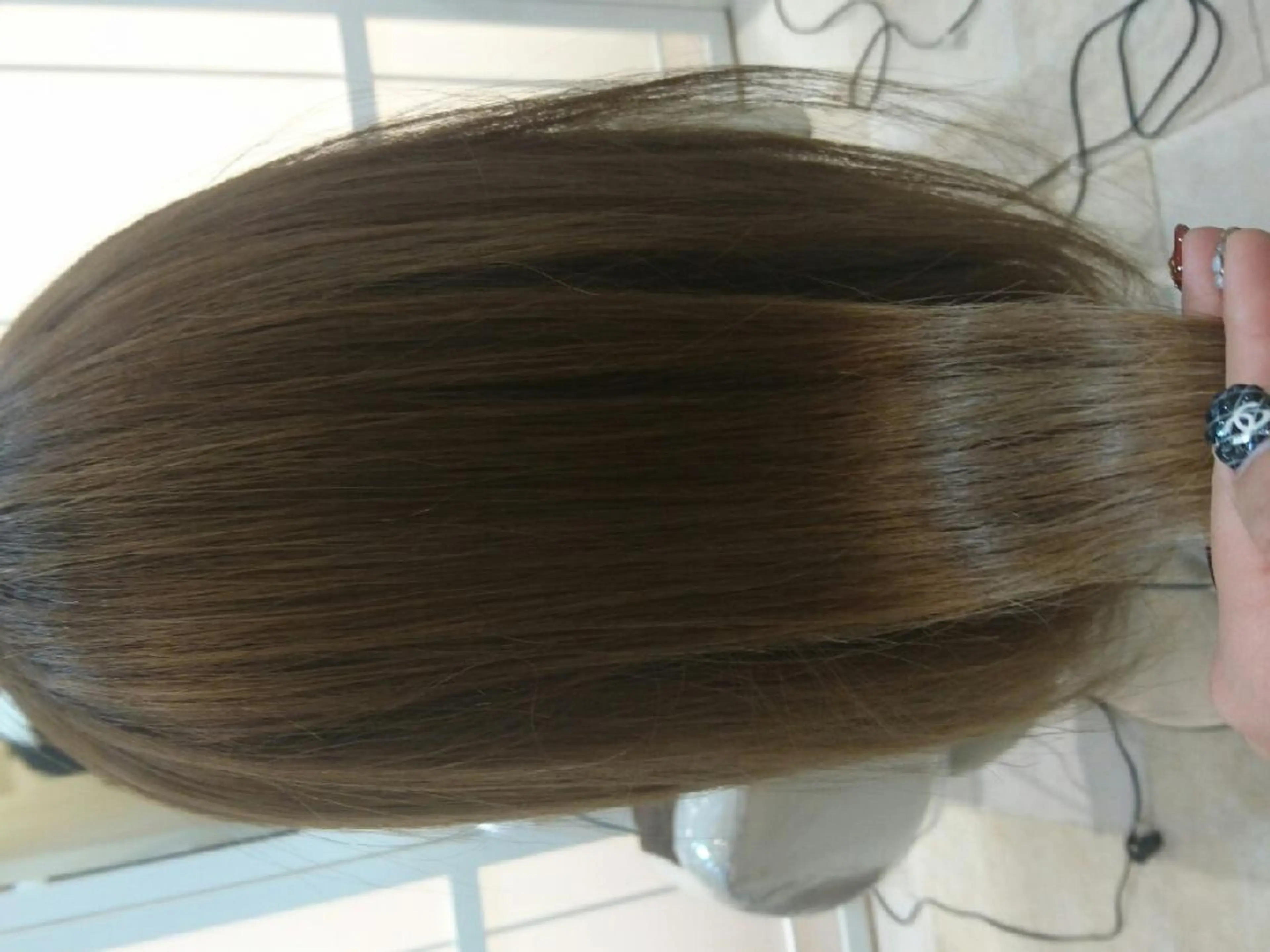 ミディアム パーマ タッセルボブ× 美髪・髪質改善のヘアスタイル