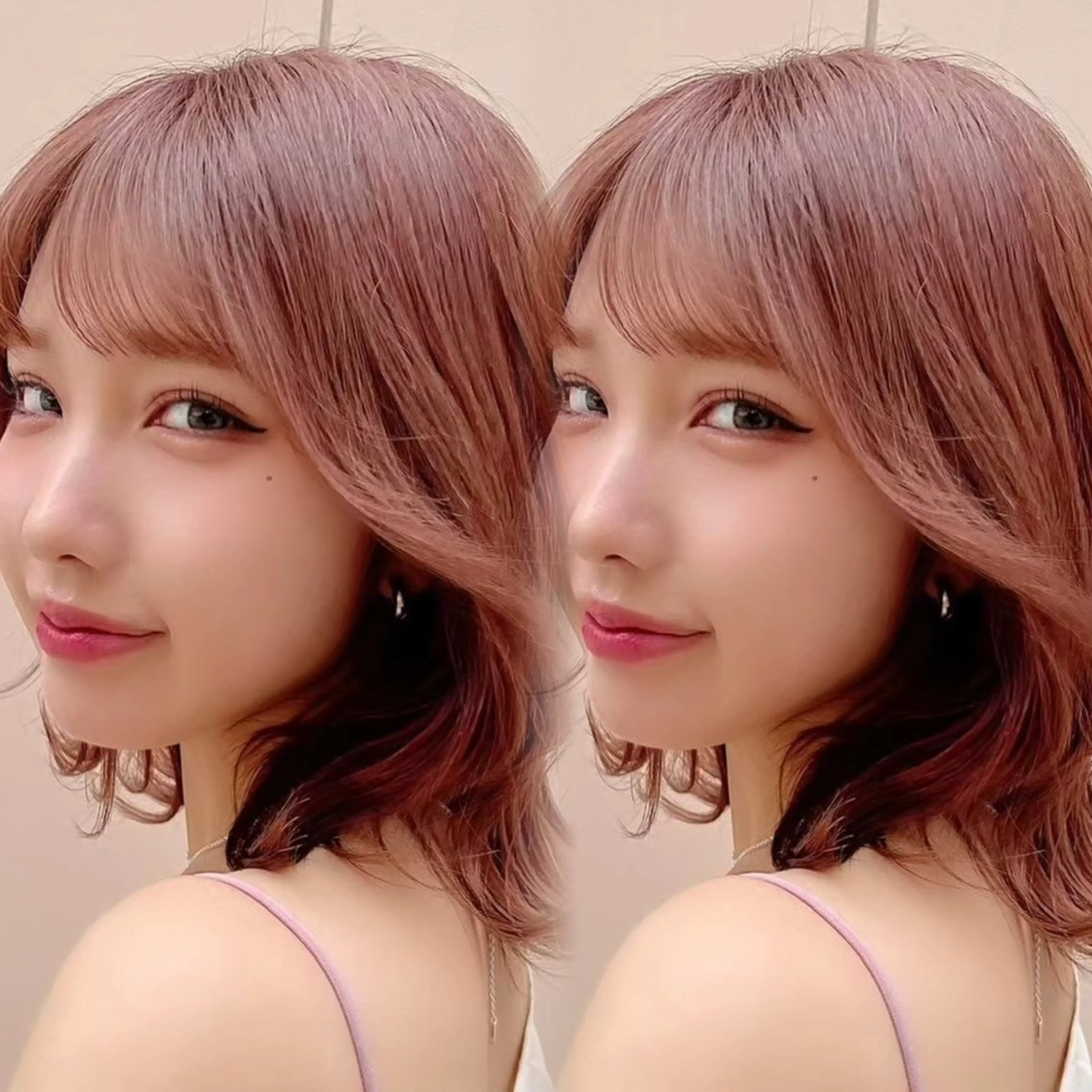 ミディアム ヘアカラー トリートメント 高屋敷 陸のヘアスタイル