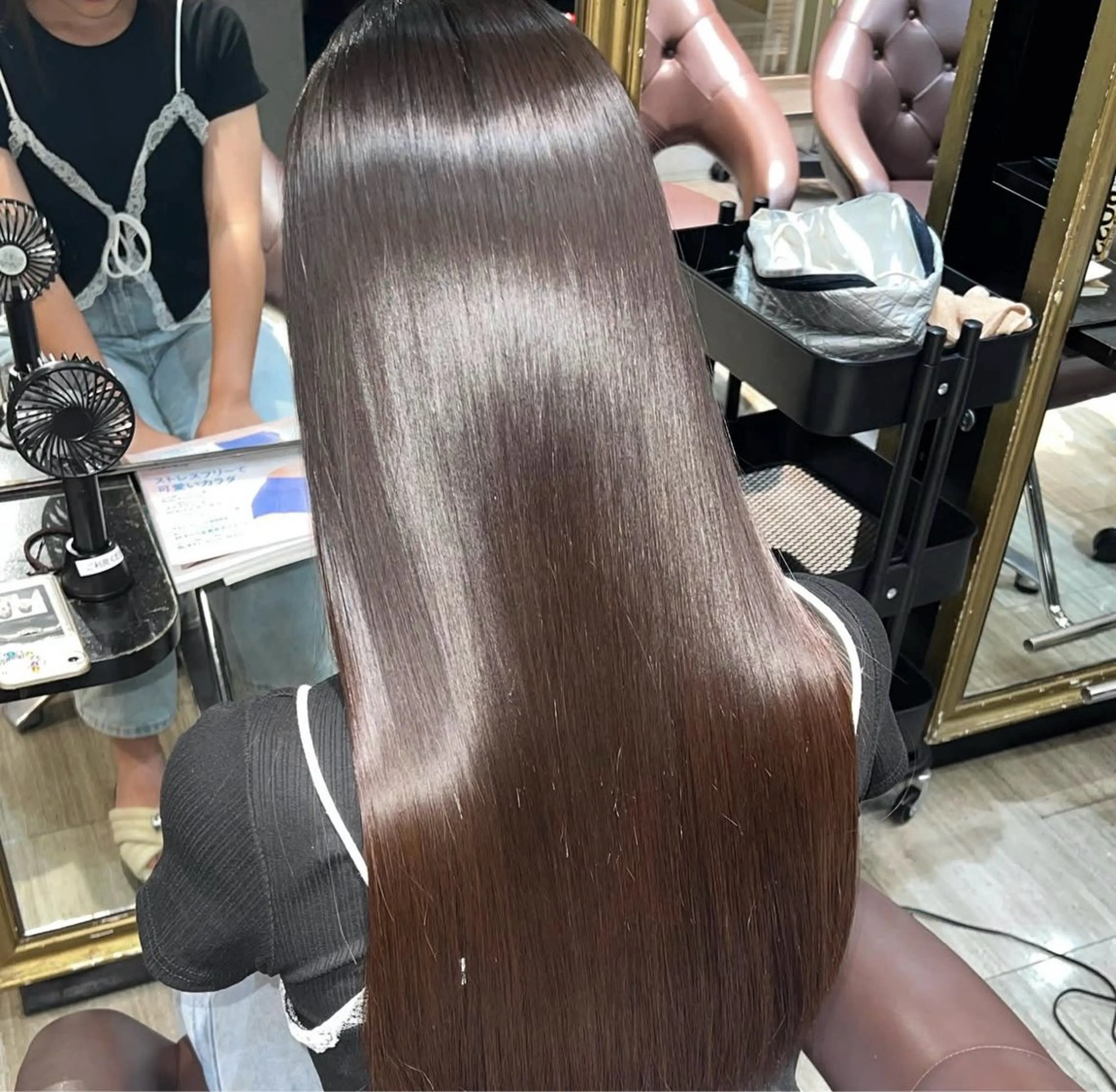 ロング 縮毛矯正 今村 若春のヘアスタイル