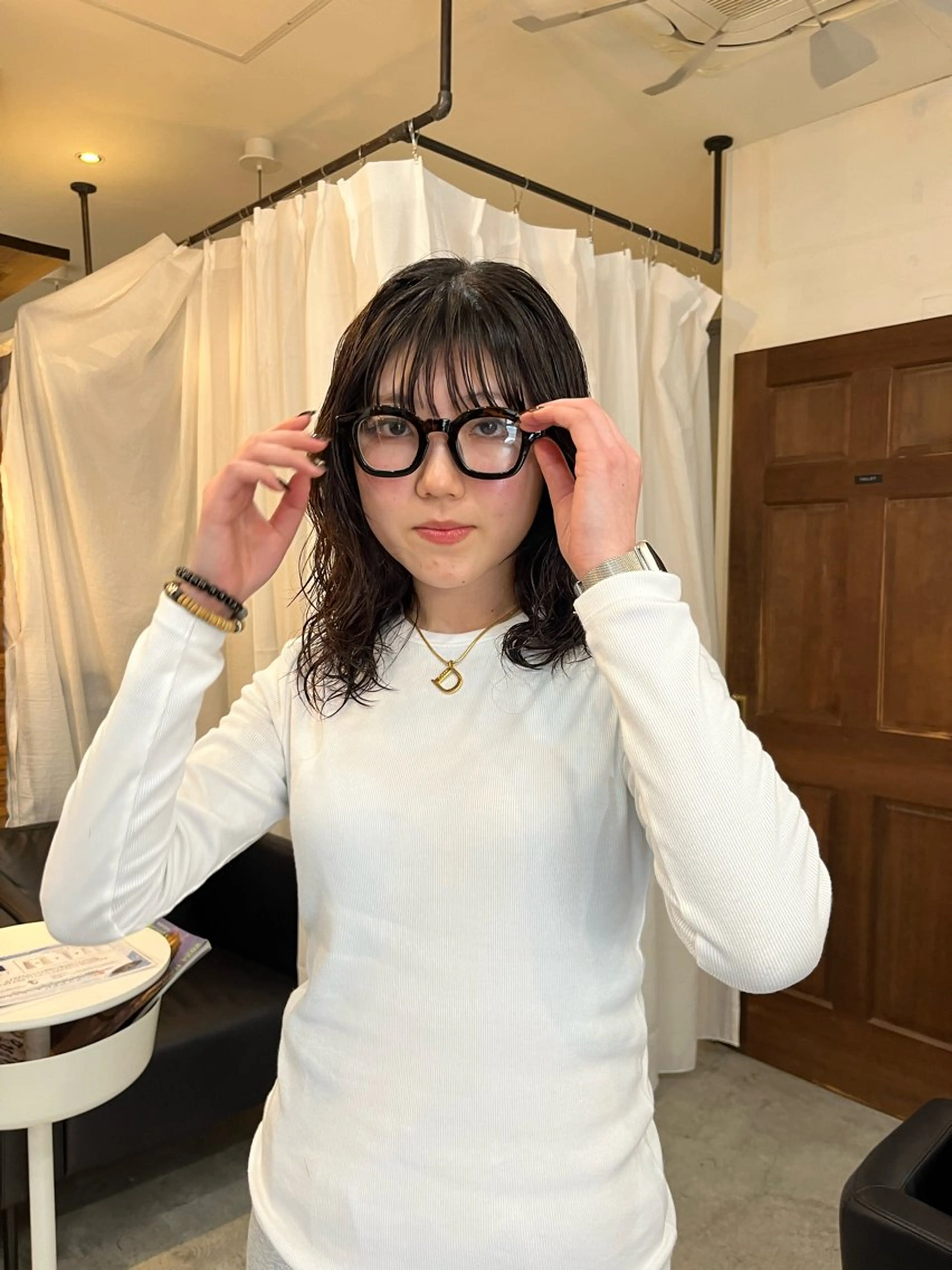 ミディアム パーマ ミディアムパーマ カット パーマ トリートメント パーマ／透明感 🍃Hidetoraのヘアスタイル