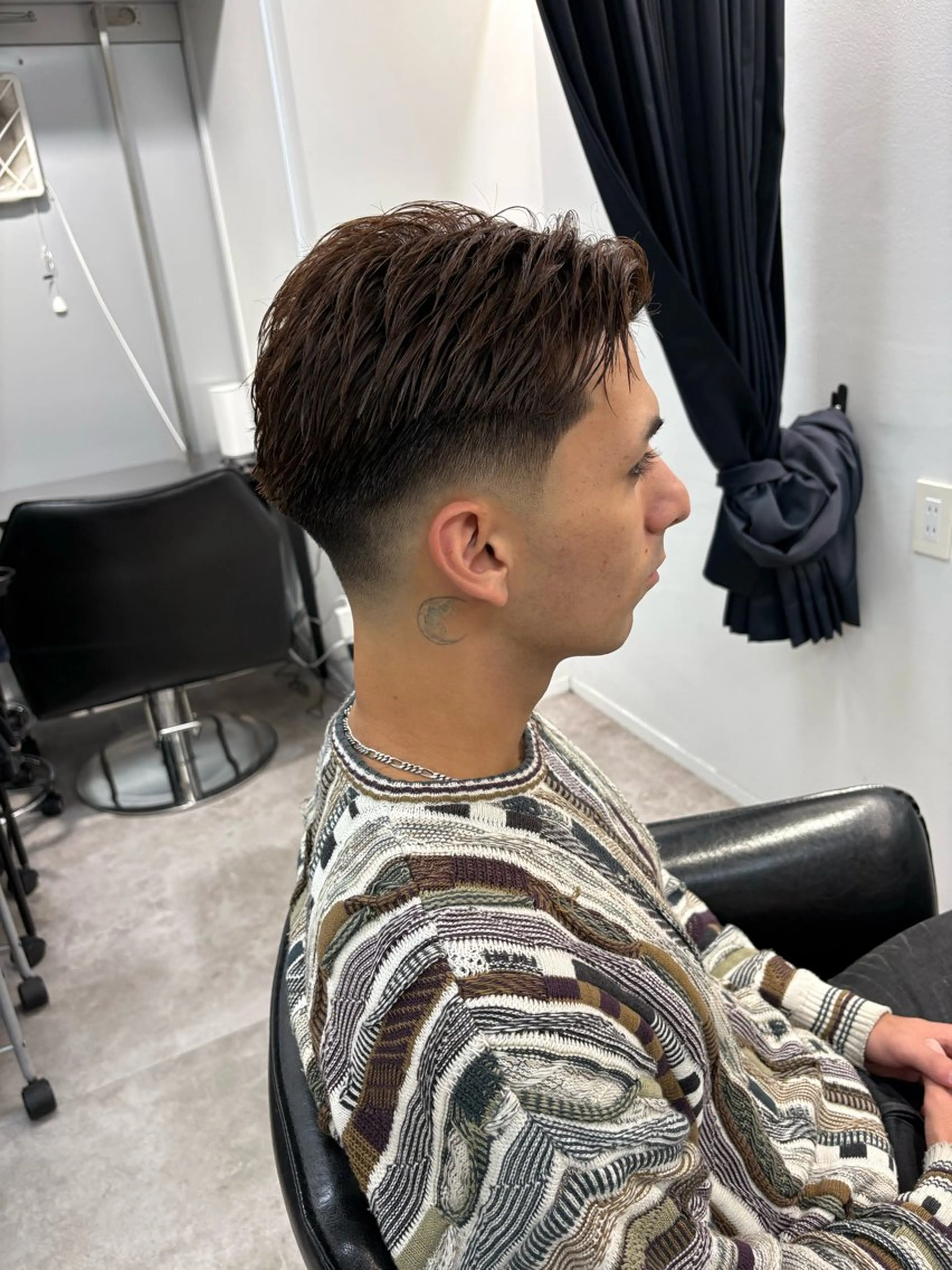 ショート パーマ メンズ カット INTRO SHIBUYA by Fi-Ne所属・💈メンズフェード 特化DAIYA💈のヘアスタイル