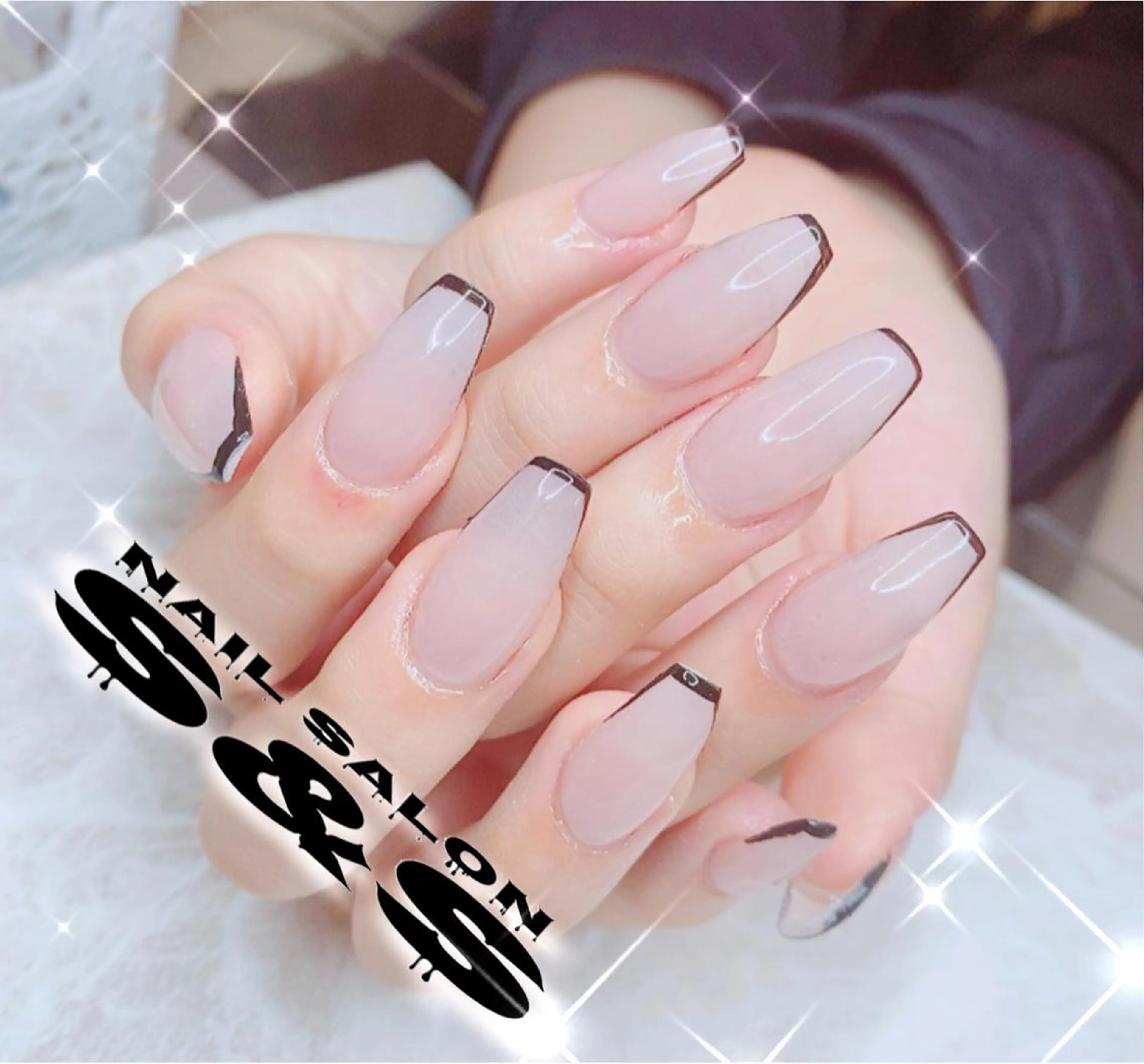 ネイル 長さ出し フレンチネイル メンズネイル 持ち込み スカルプネイル S&S 村田小百合のネイルデザイン