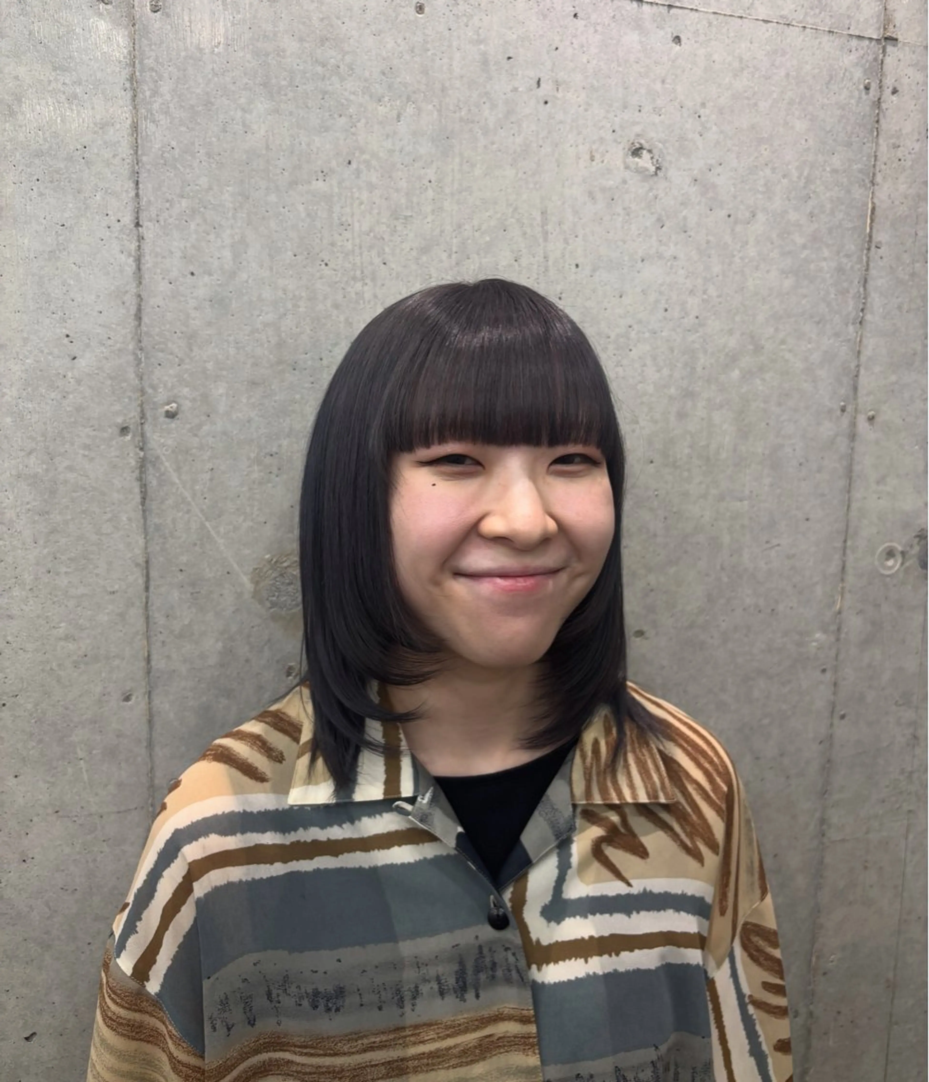 ミディアム ヘアカラー 🛼ハイトーンボブ 🍭yui :)のヘアスタイル