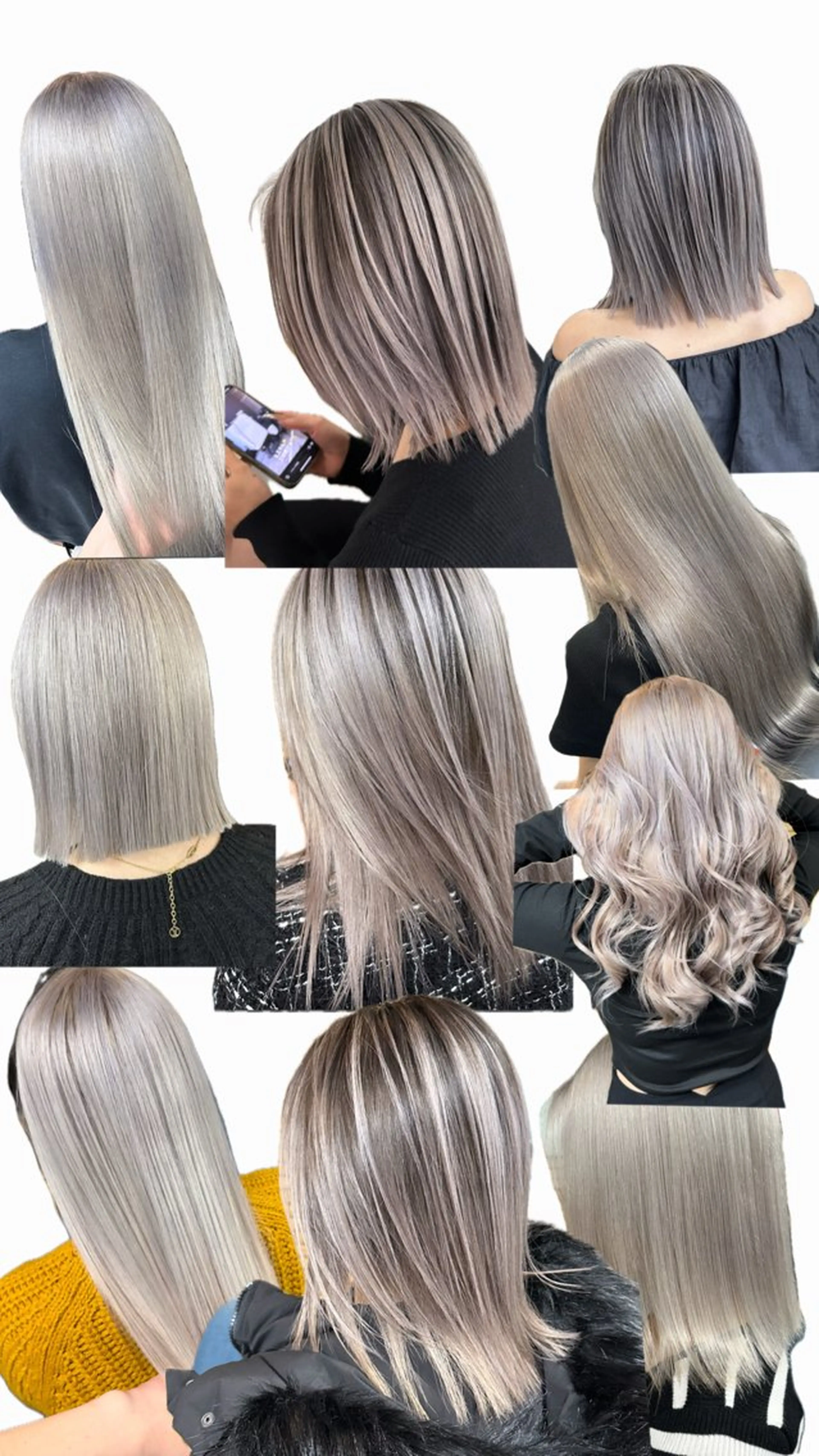 カラー シルバー ヘアカラー トリートメント ヘアセット 難波ブリーチカラー 伊藤洋輝のヘアスタイル