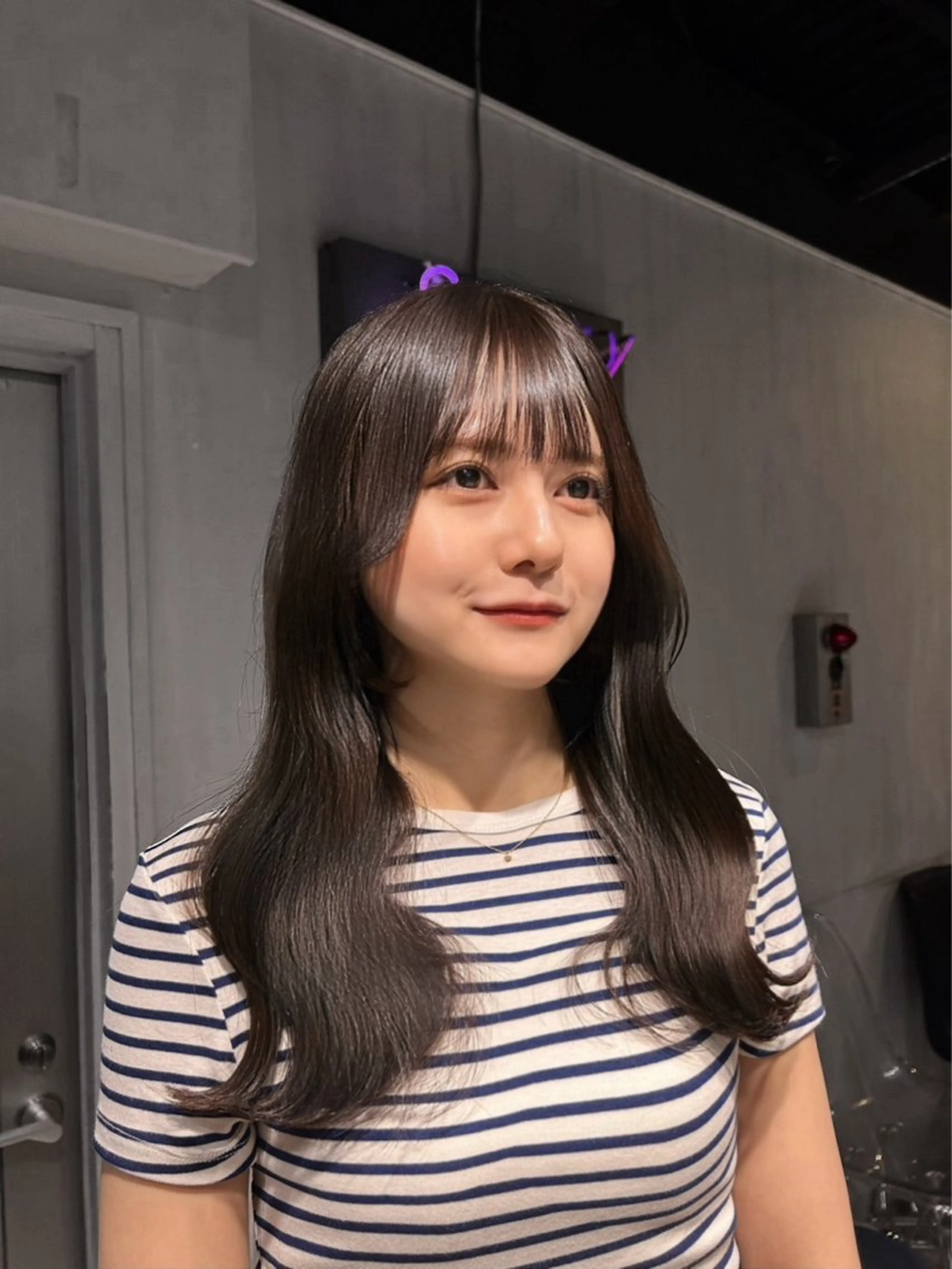 ロング 韓国風カラー 韓国風ヘア レイヤーカット ワンホンレイヤー MEI🎀垢抜けカラ ー🎀韓国styleのヘアスタイル