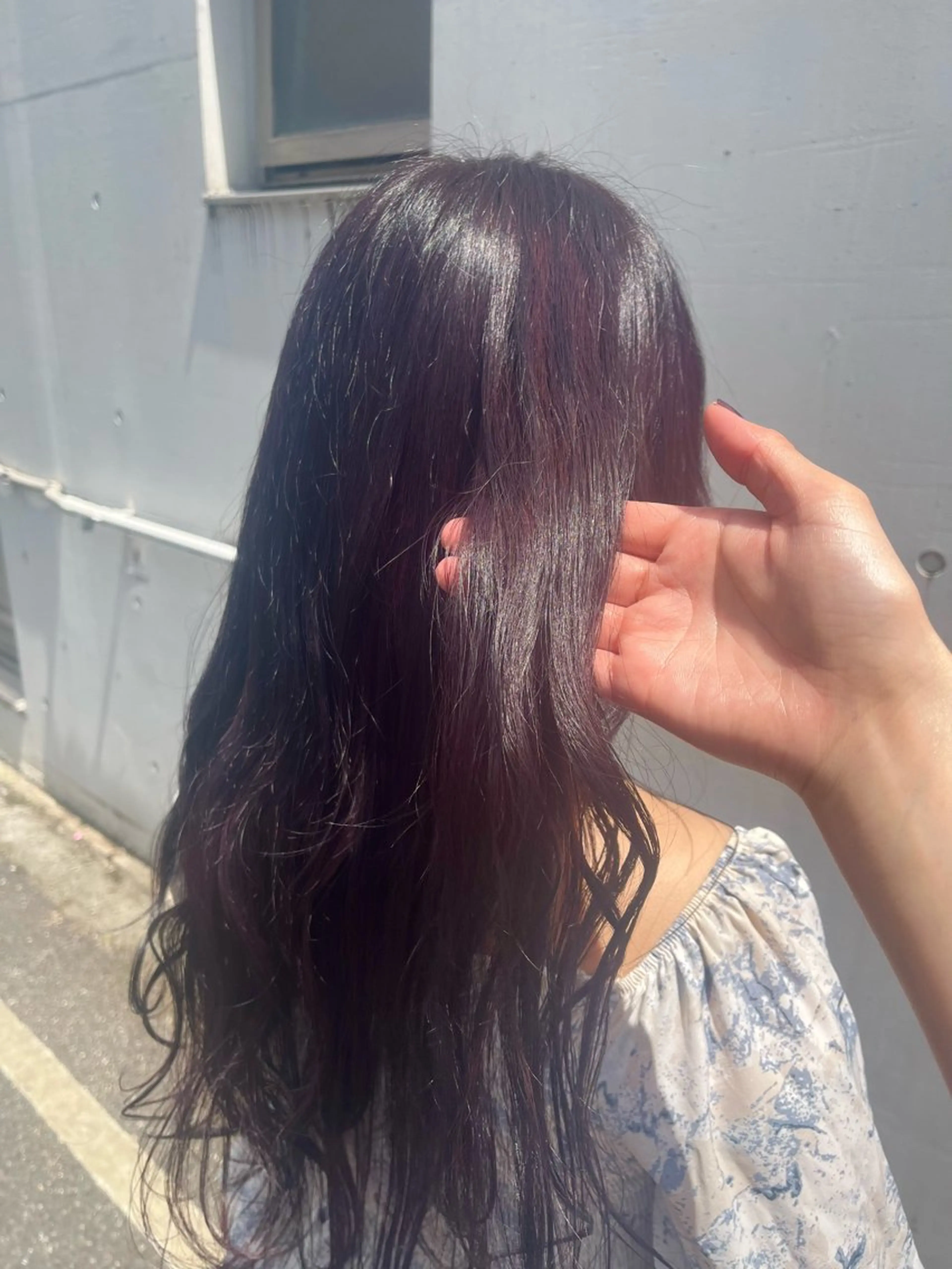 ロング g.hair design所属・saaya💙 ブリーチなしカラーのヘアスタイル